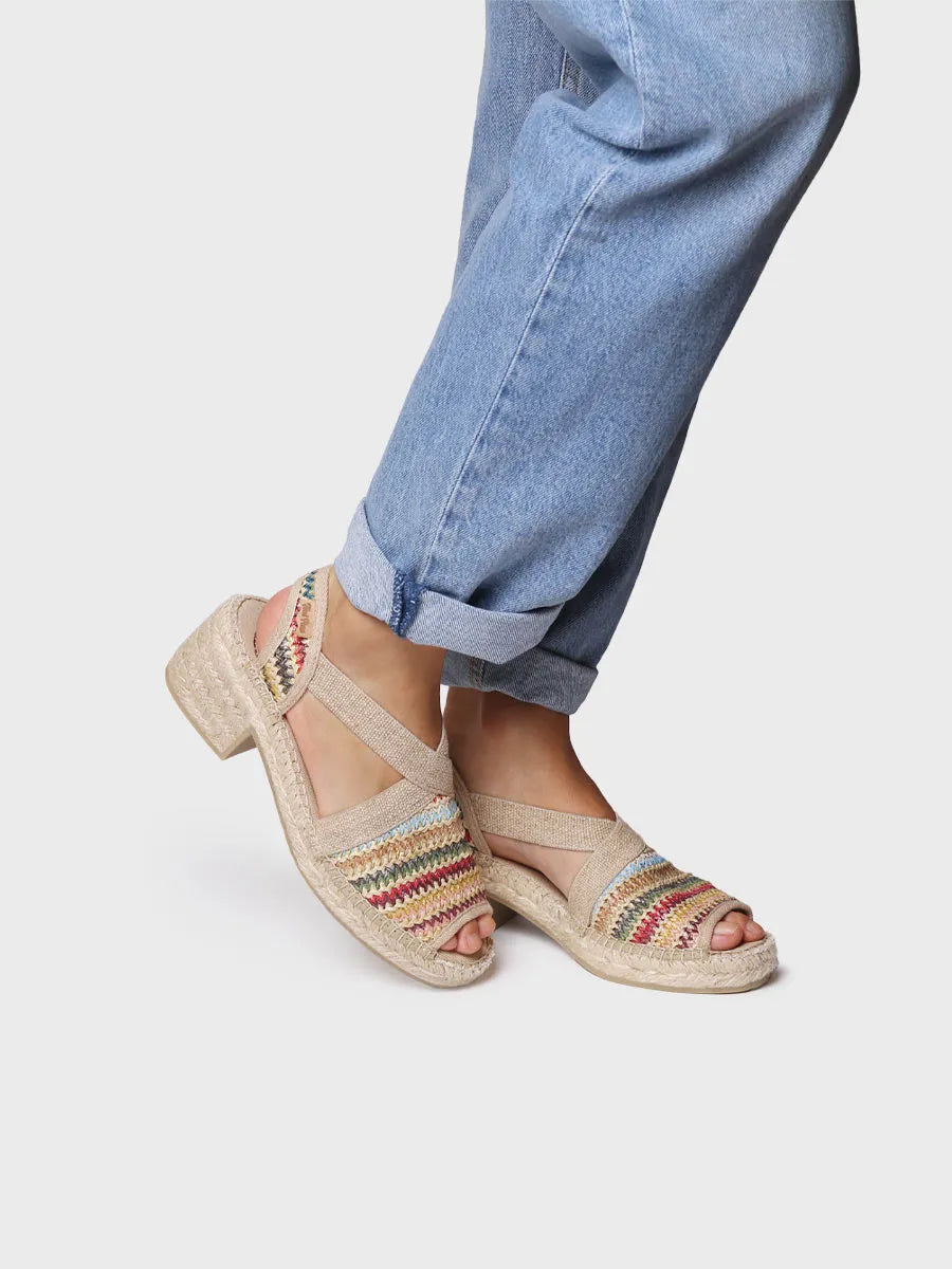 Toni Pons Delmi-Ma espadrilles raphia multicolore 5,5 cm