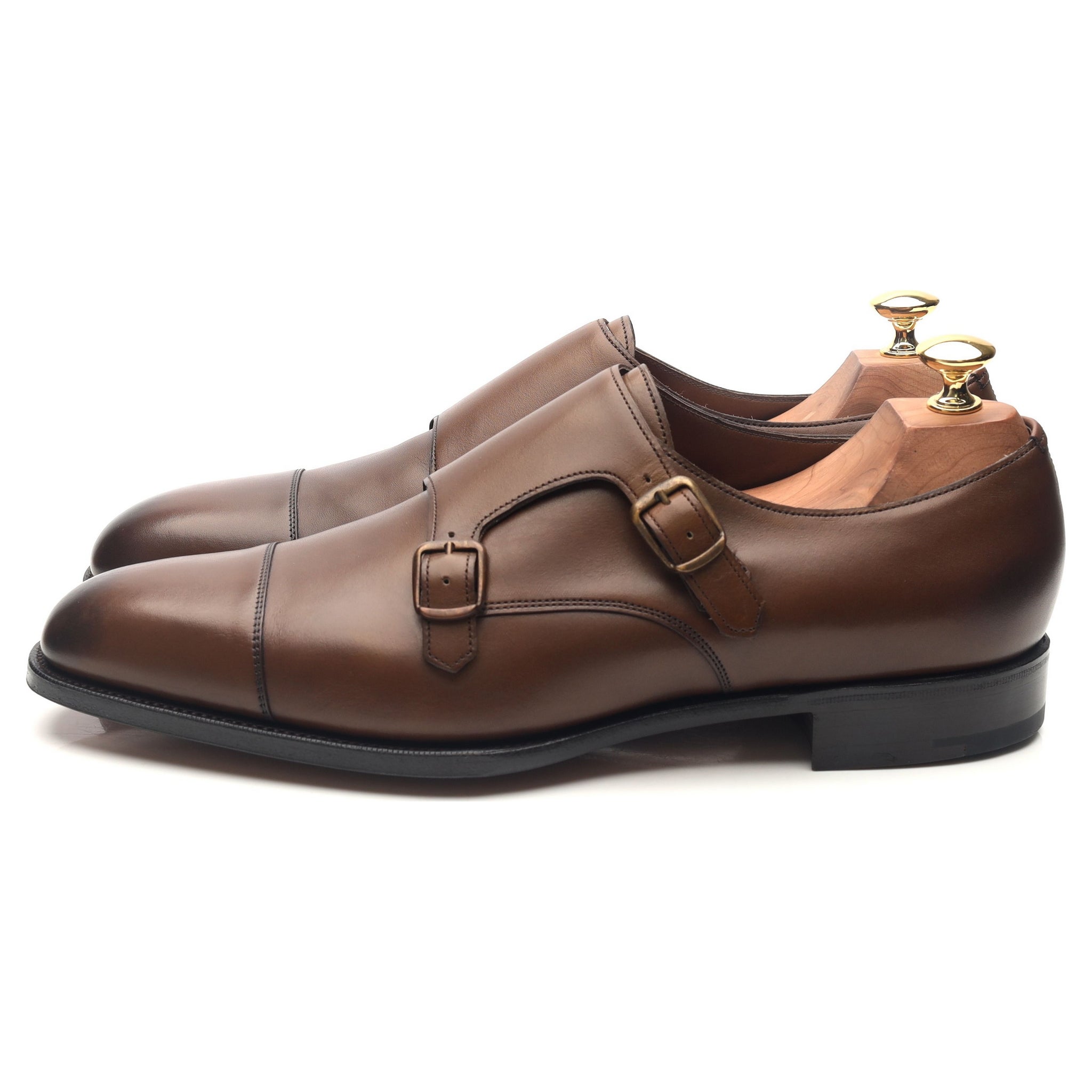 Edward Green Westminster derbys boucle cuir marron UK 9.5