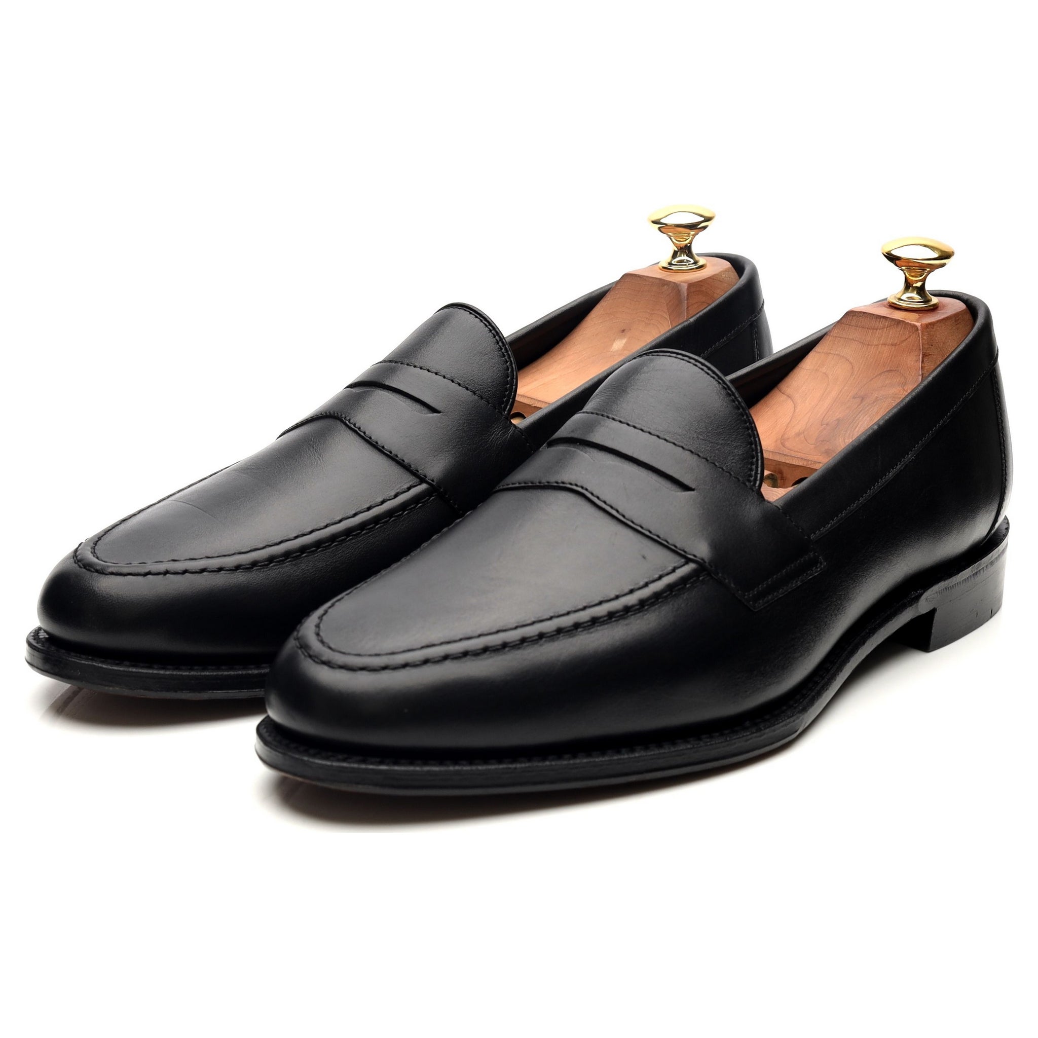 Loake 1880 Hornbeam mocassins cuir noir pointure 9.5