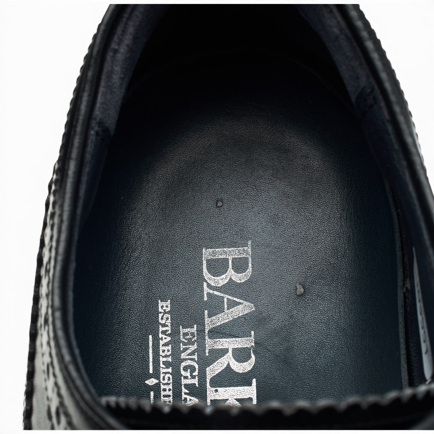 Barker derby brogue cuir noir UK 8