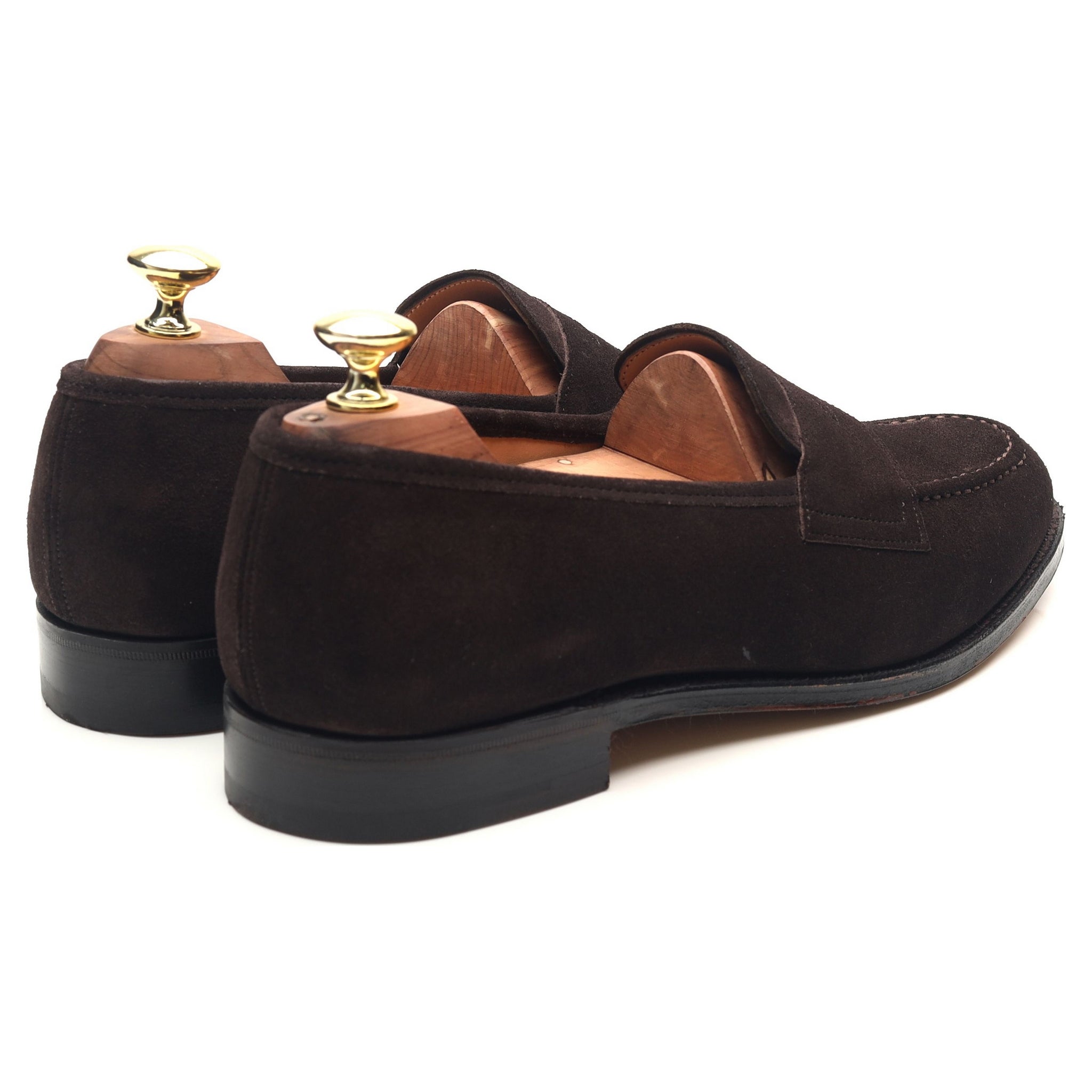 Cheaney Ebury mocassin daim marron foncé UK 7.5