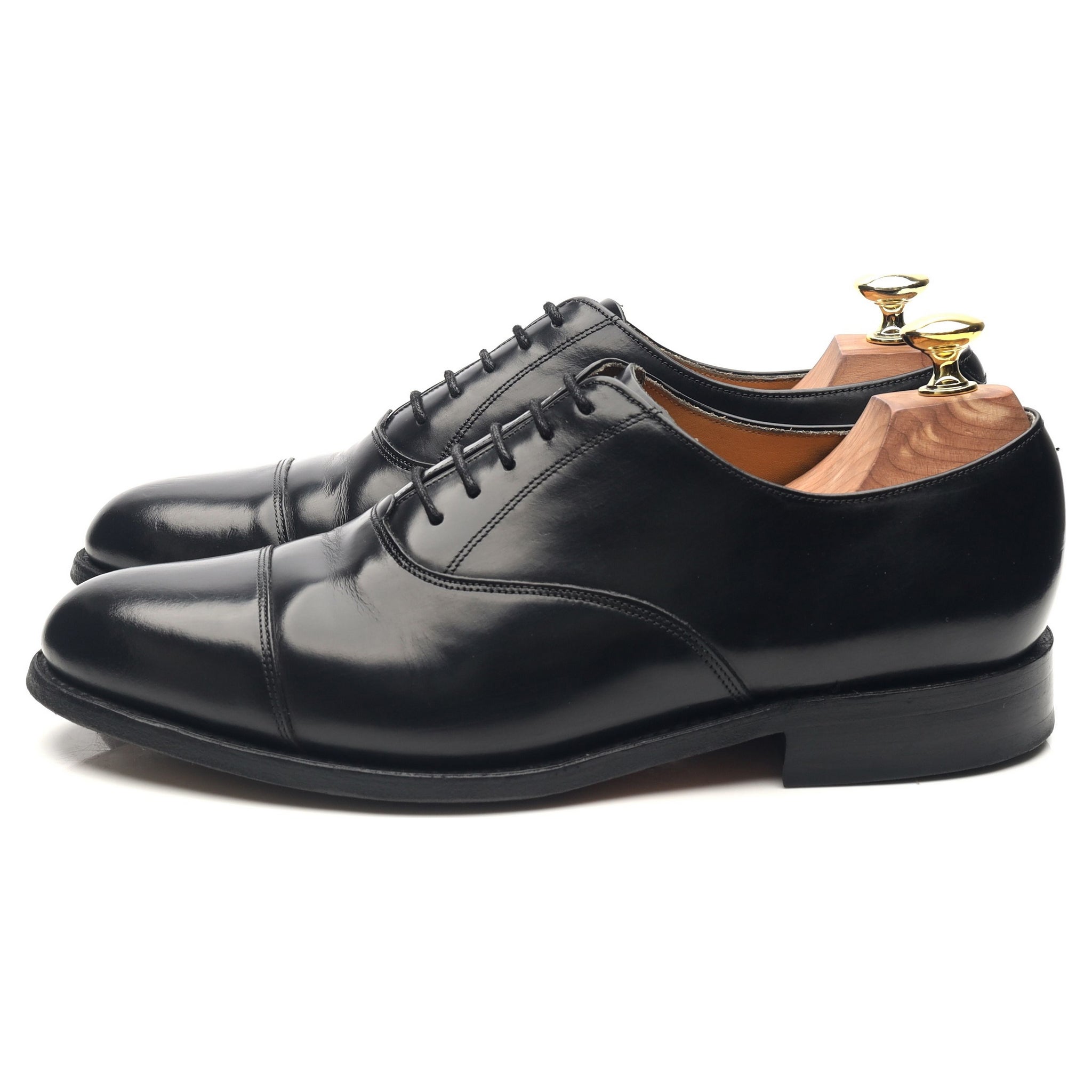 Barker Arnold Oxford Cuir Noir UK 7.5 G