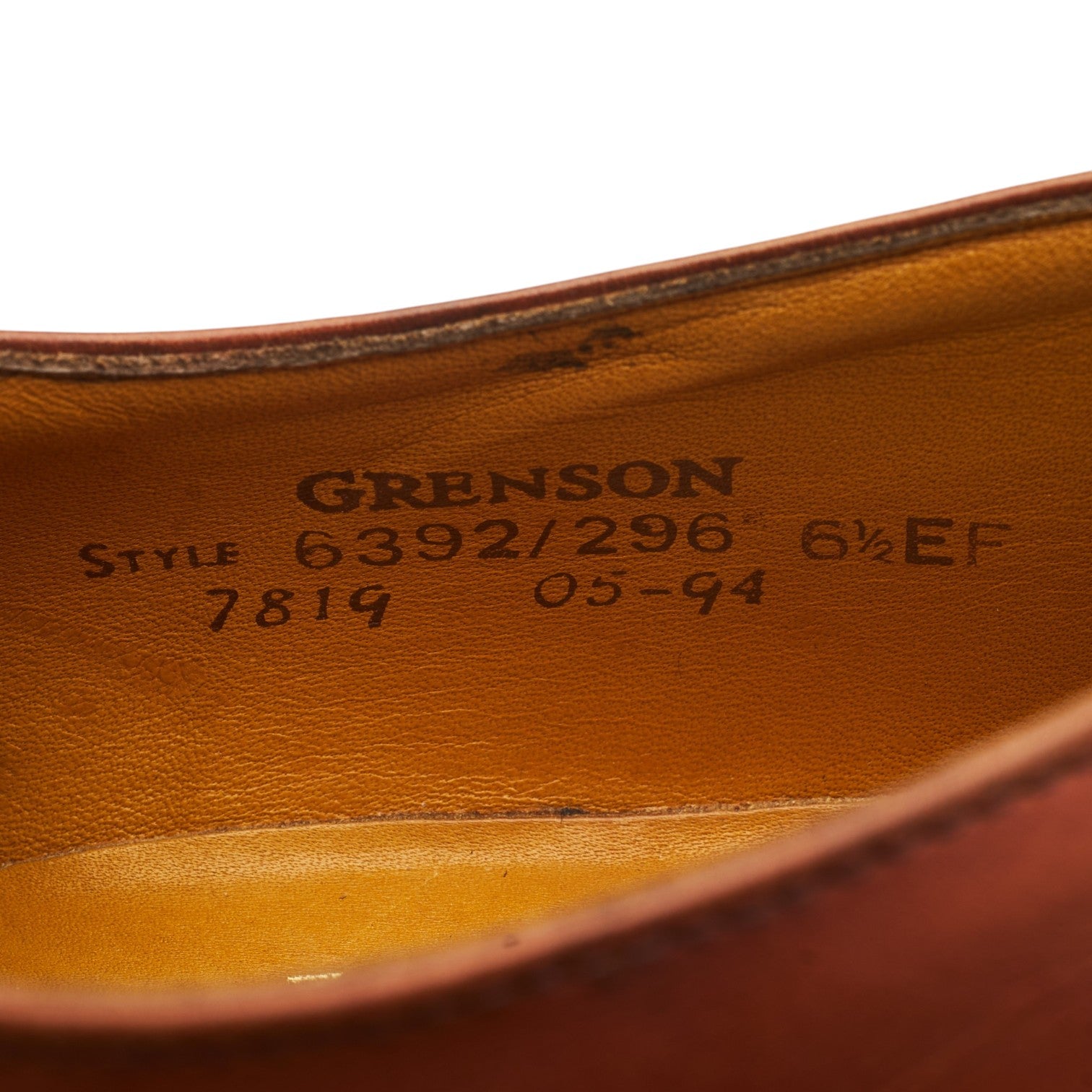 Grenson Vintage derby cuir marron clair UK 6.5