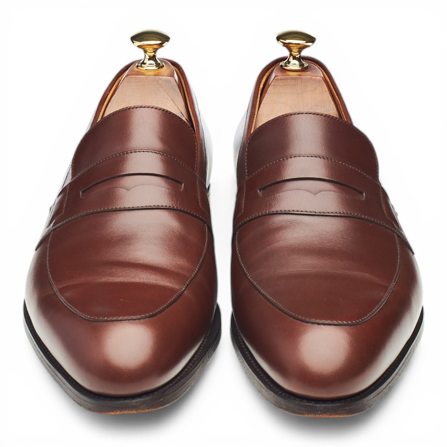 J.M. Weston 489 mocassins cuir marron UK 9,5