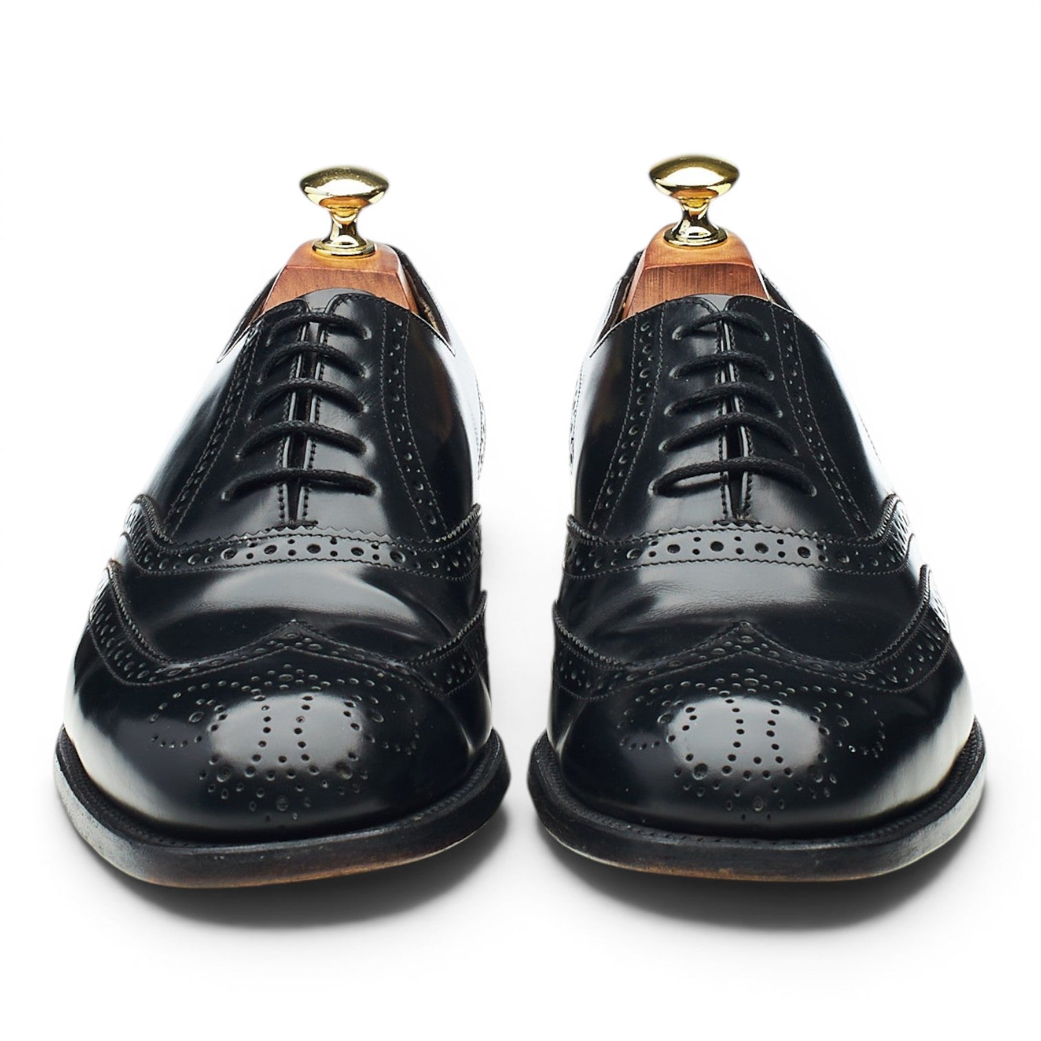 Barker Venice derby brogue cuir noir UK 7