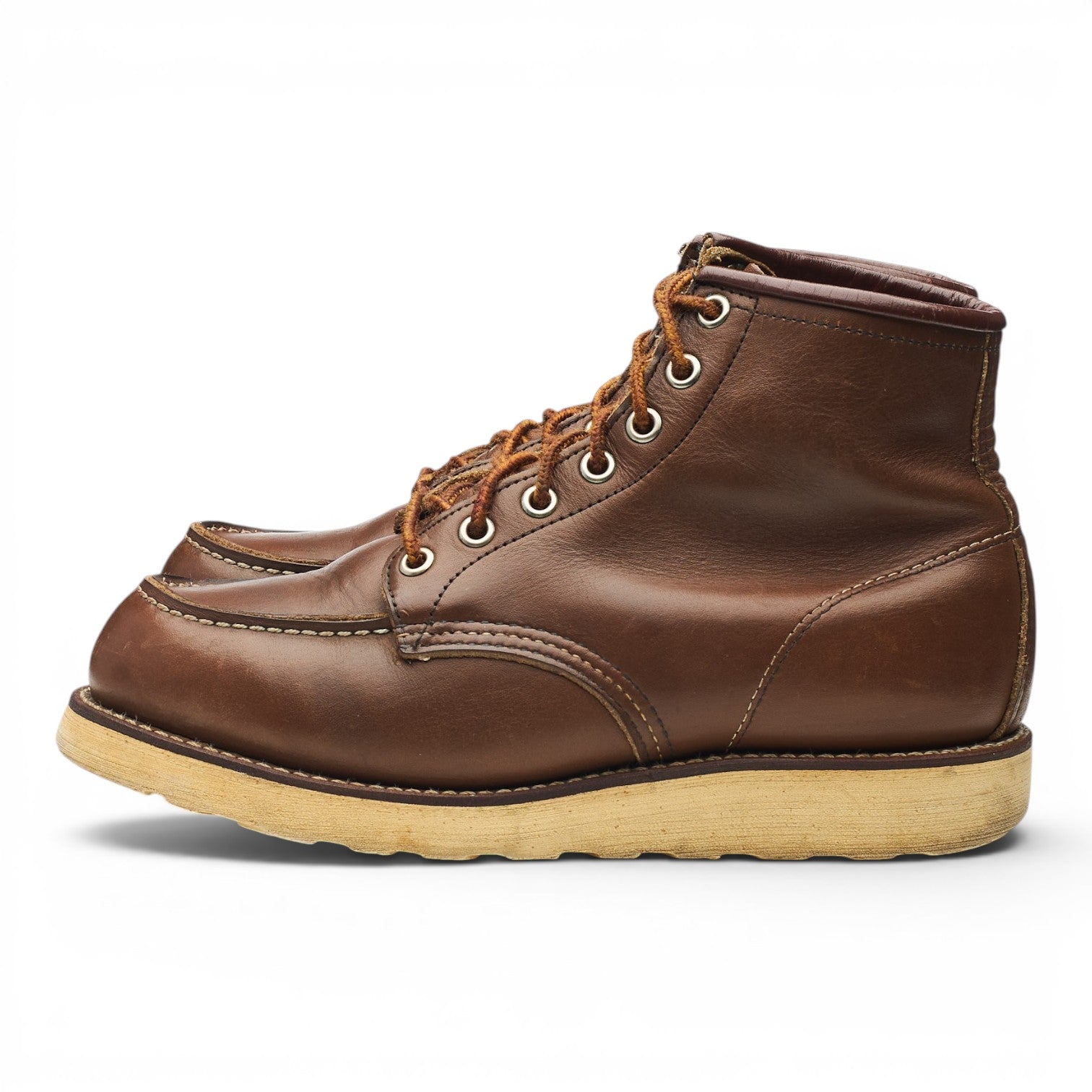 Red Wing boots moc toe cuir marron femme pointure UK 6