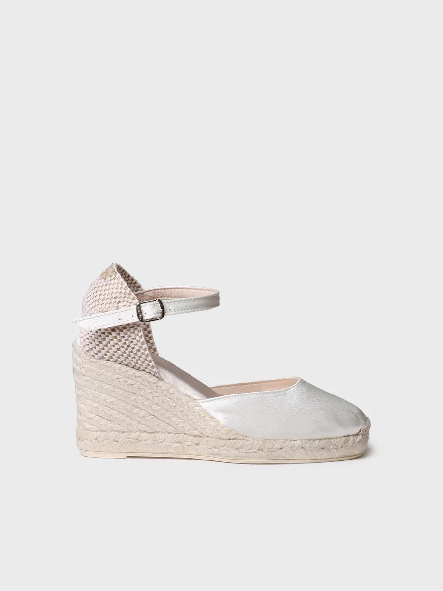 Toni Pons AUDREY espadrille mariée satin ivoire