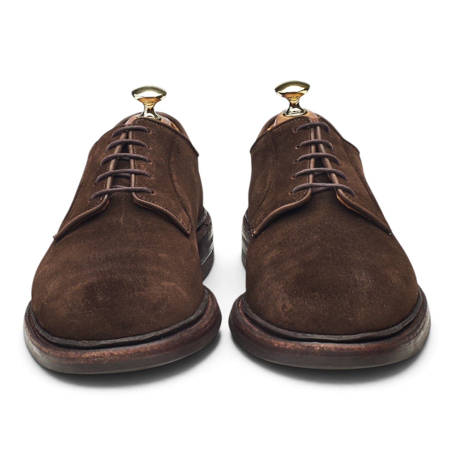 Crockett & Jones Lanark 3 derby daim marron pointure UK 7