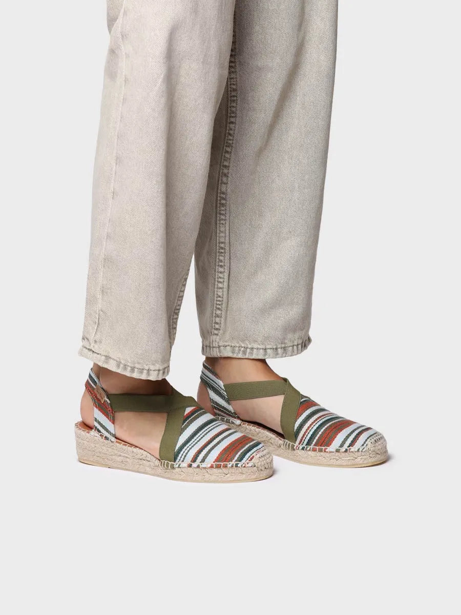 Toni Pons Vinaros espadrilles femme toile kaki