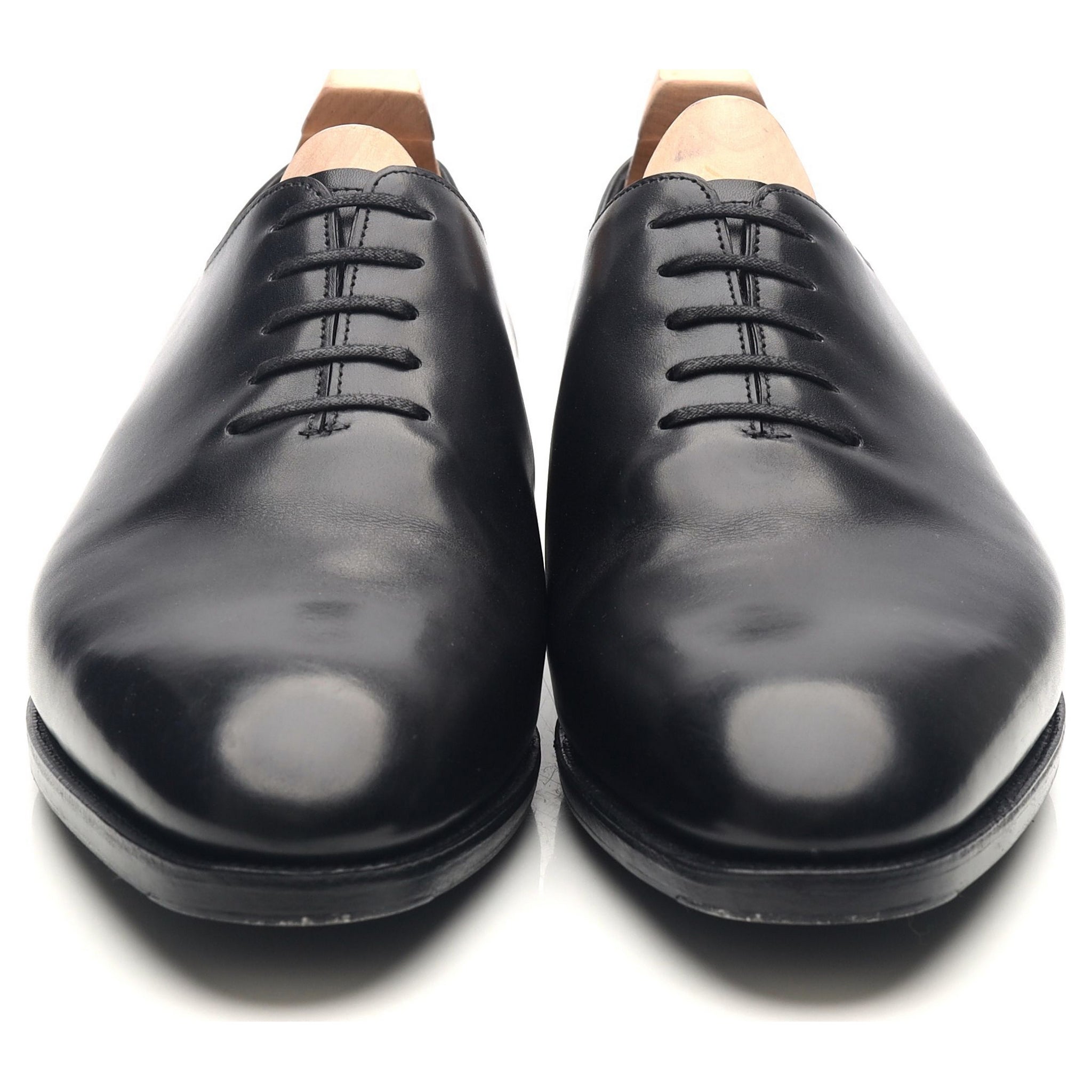 John Lobb Marldon oxford cuir noir UK 9 E wholecut