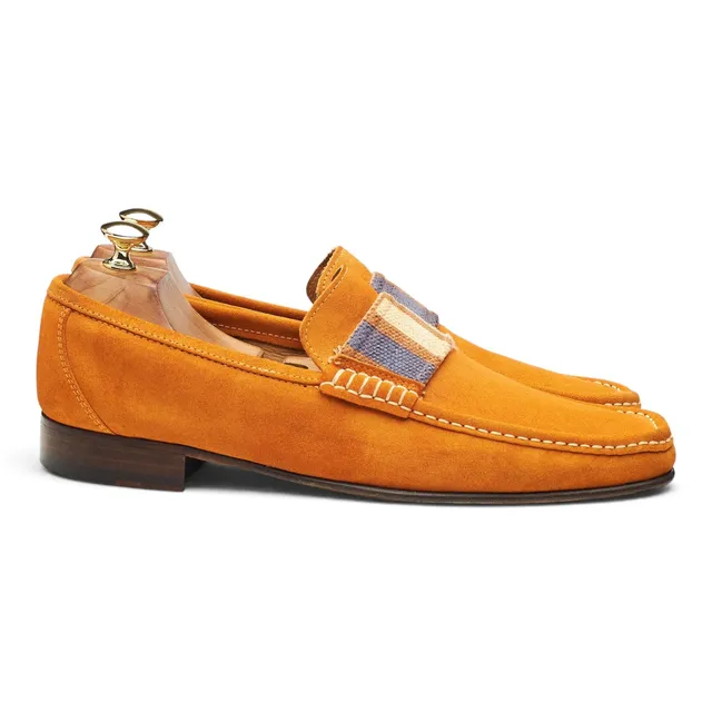 Sutor Mantellassi mocassins daim orange 44