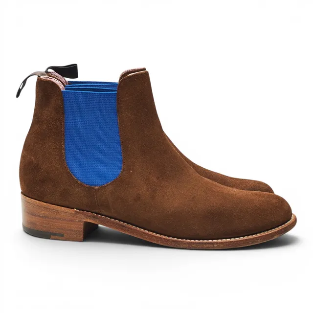 Barker Violet bottines chelsea daim marron UK 4