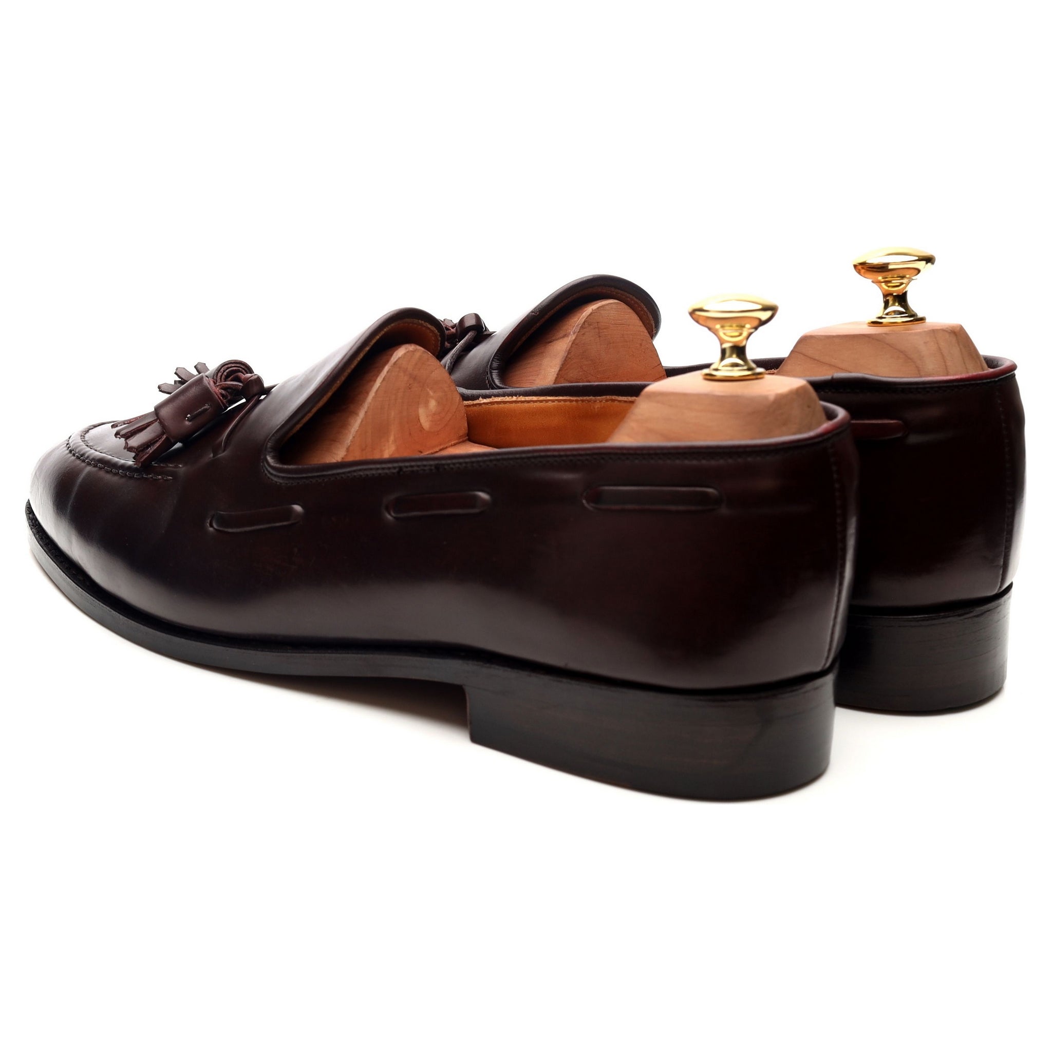 New & Lingwood mocassins cordovan bordeaux pointure UK 9,5