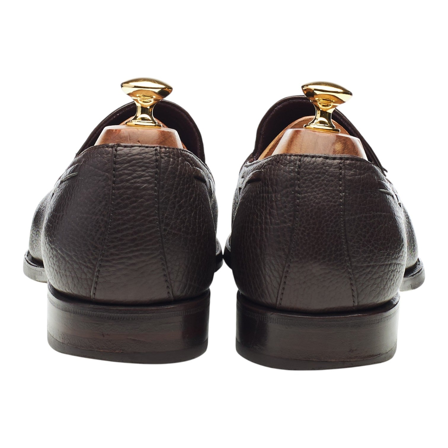 Carmina 80215 mocassin pompons cuir marron UK 9.5
