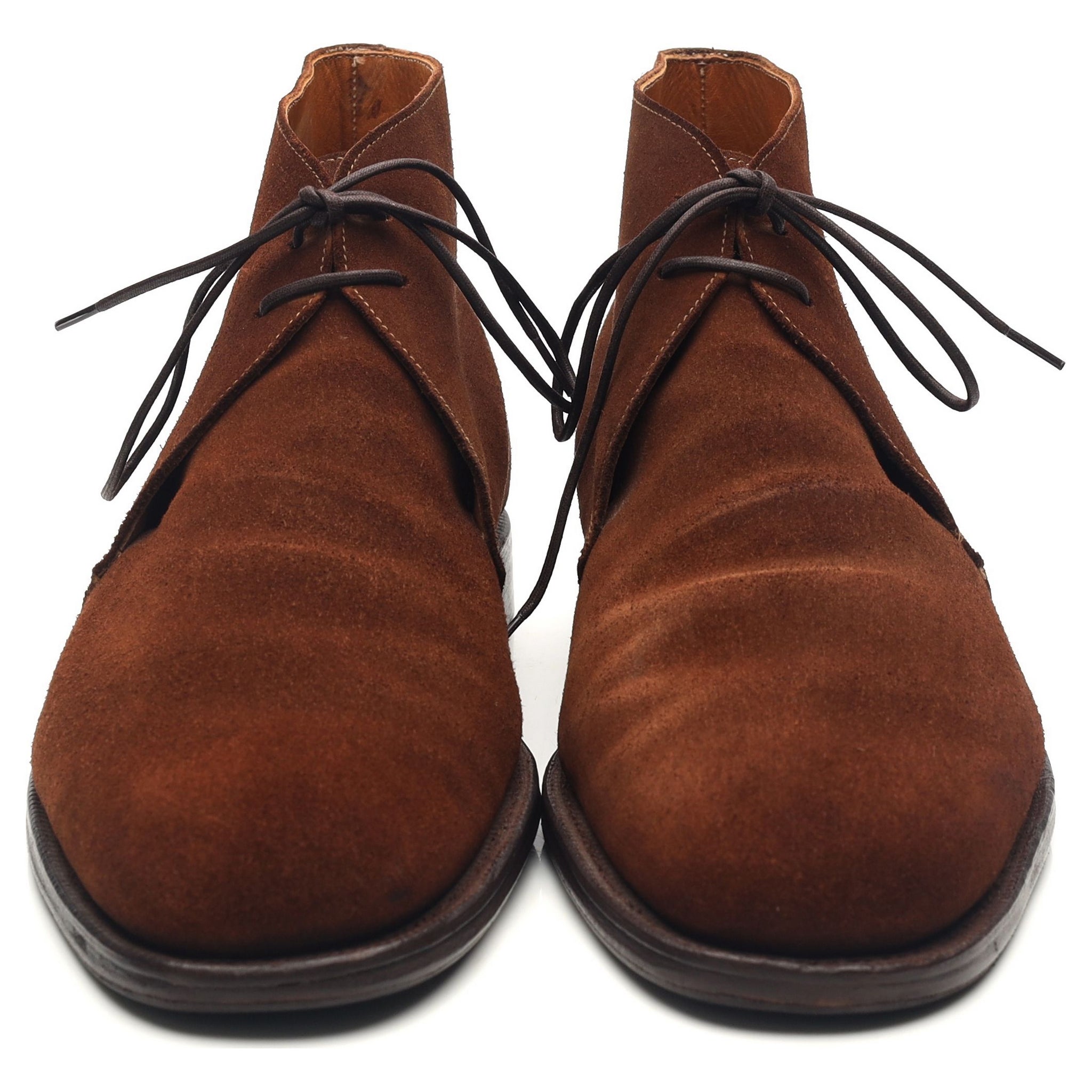 Crockett & Jones Chertsey boots daim marron UK 10.5