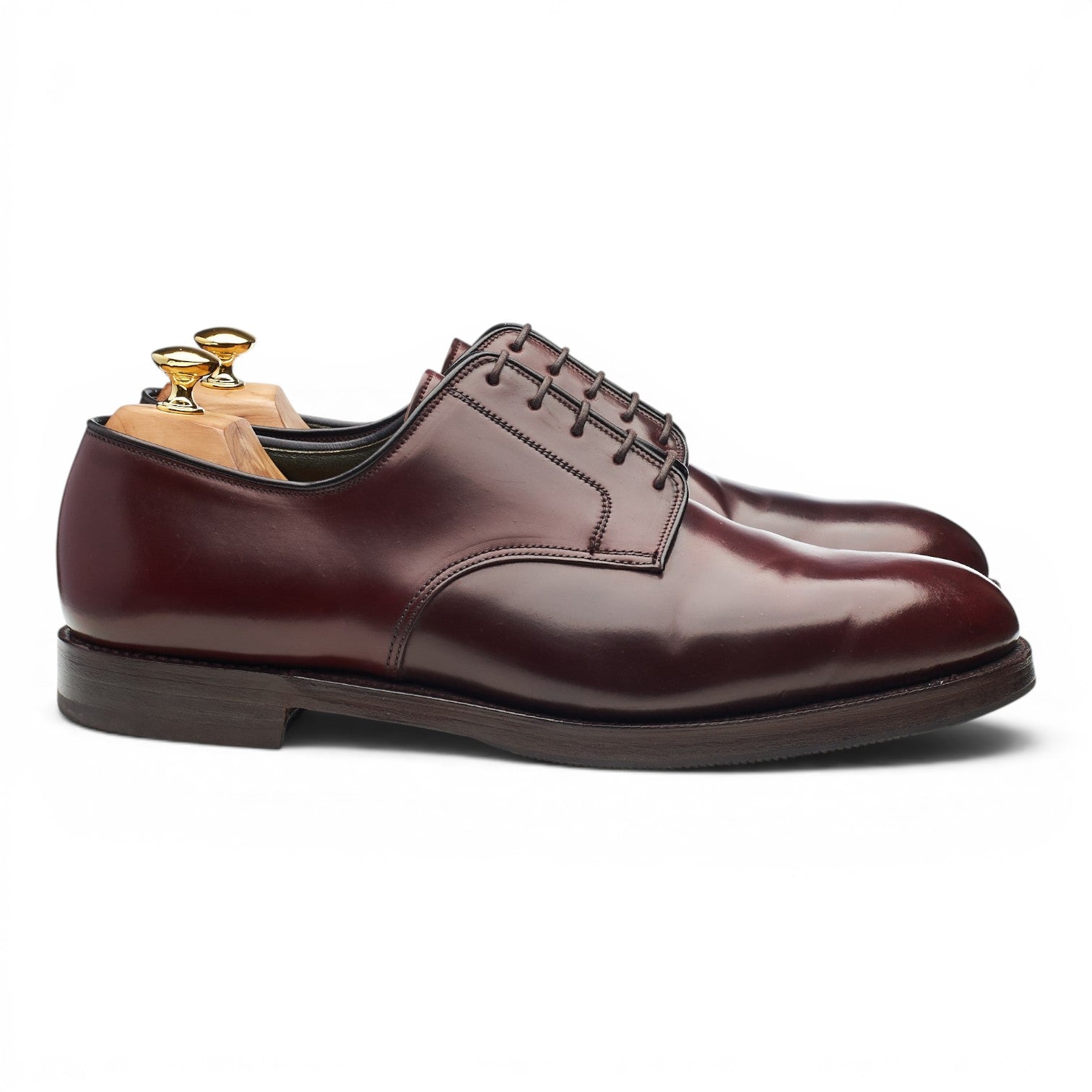 Crockett & Jones Grasmere derby cordovan bordeaux UK 12