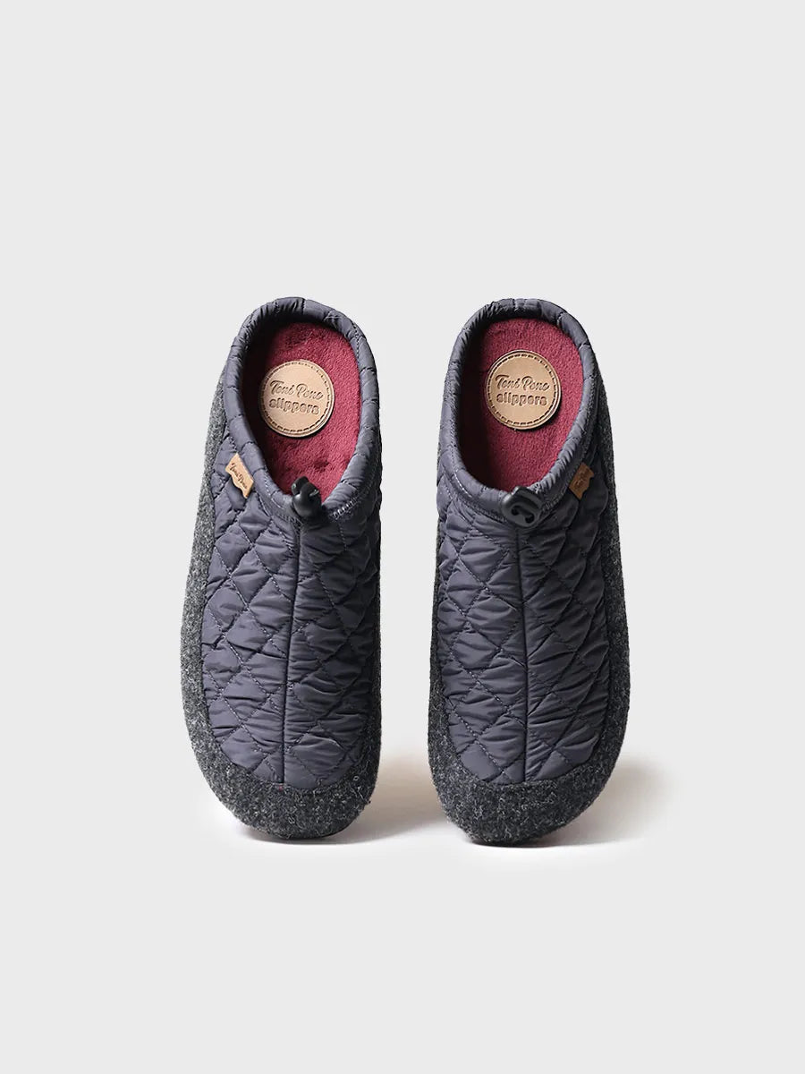 Toni Pons Nadir-UM chaussons homme gris feutrine