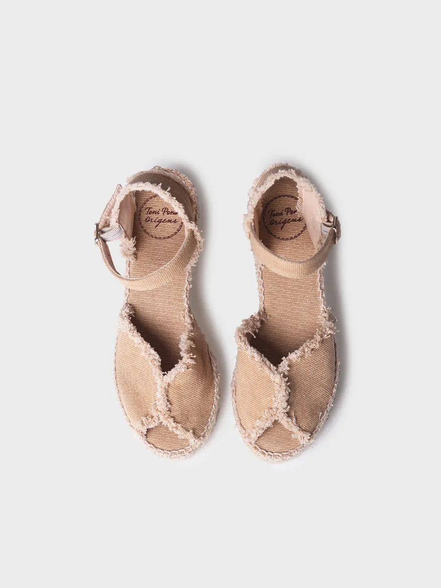 Toni Pons ISAURA espadrille compensée effilochée