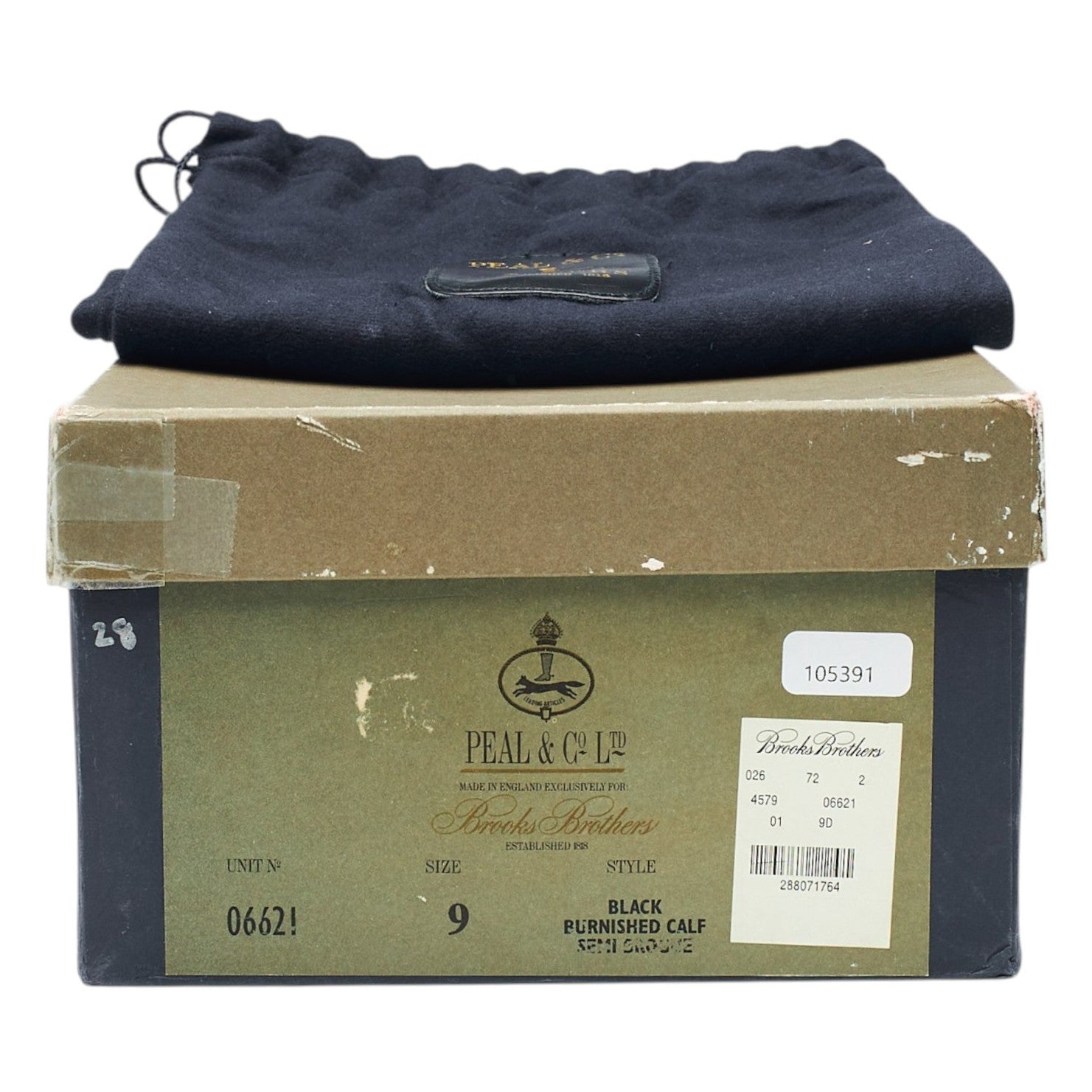 Peal & Co richelieu cuir noir pointure UK 8 bout droit