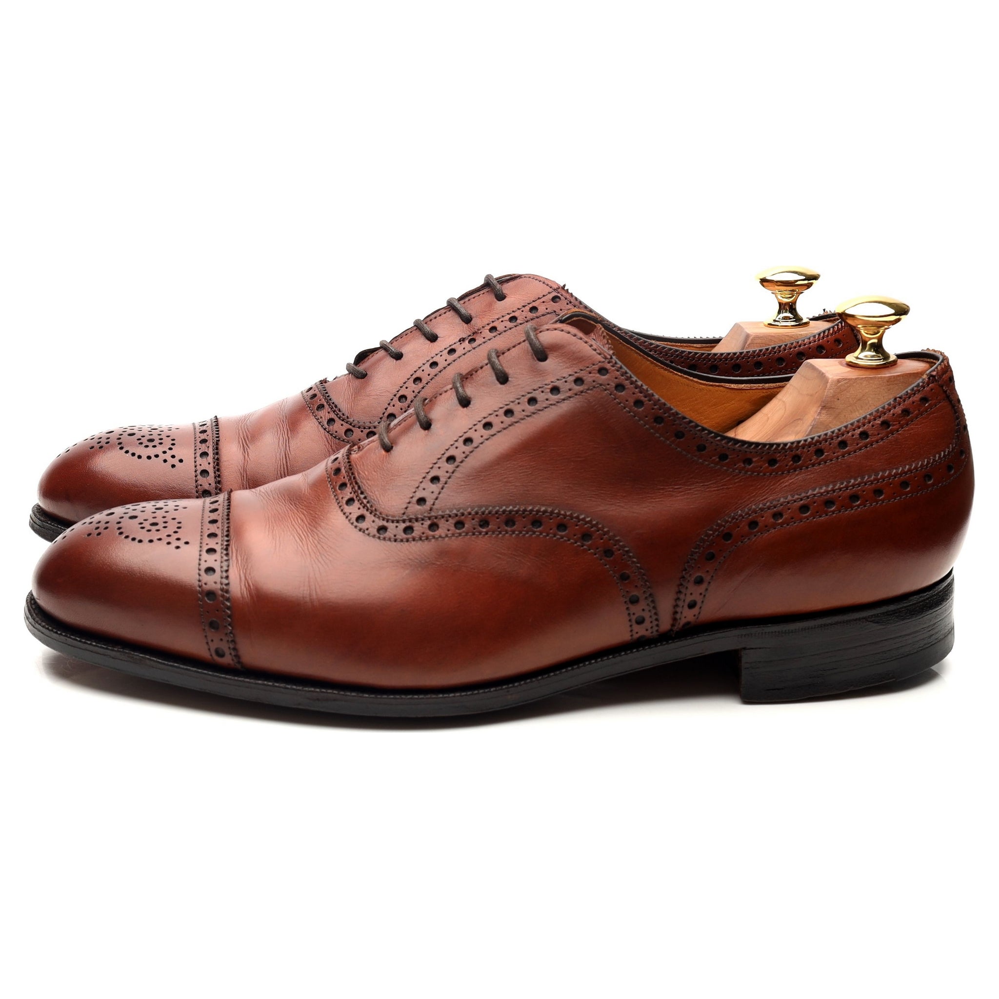 Edward Green Cadogan oxford cuir marron UK 9.5