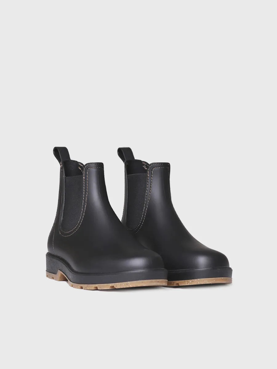 Toni Pons Burton bottine pluie homme caoutchouc noir