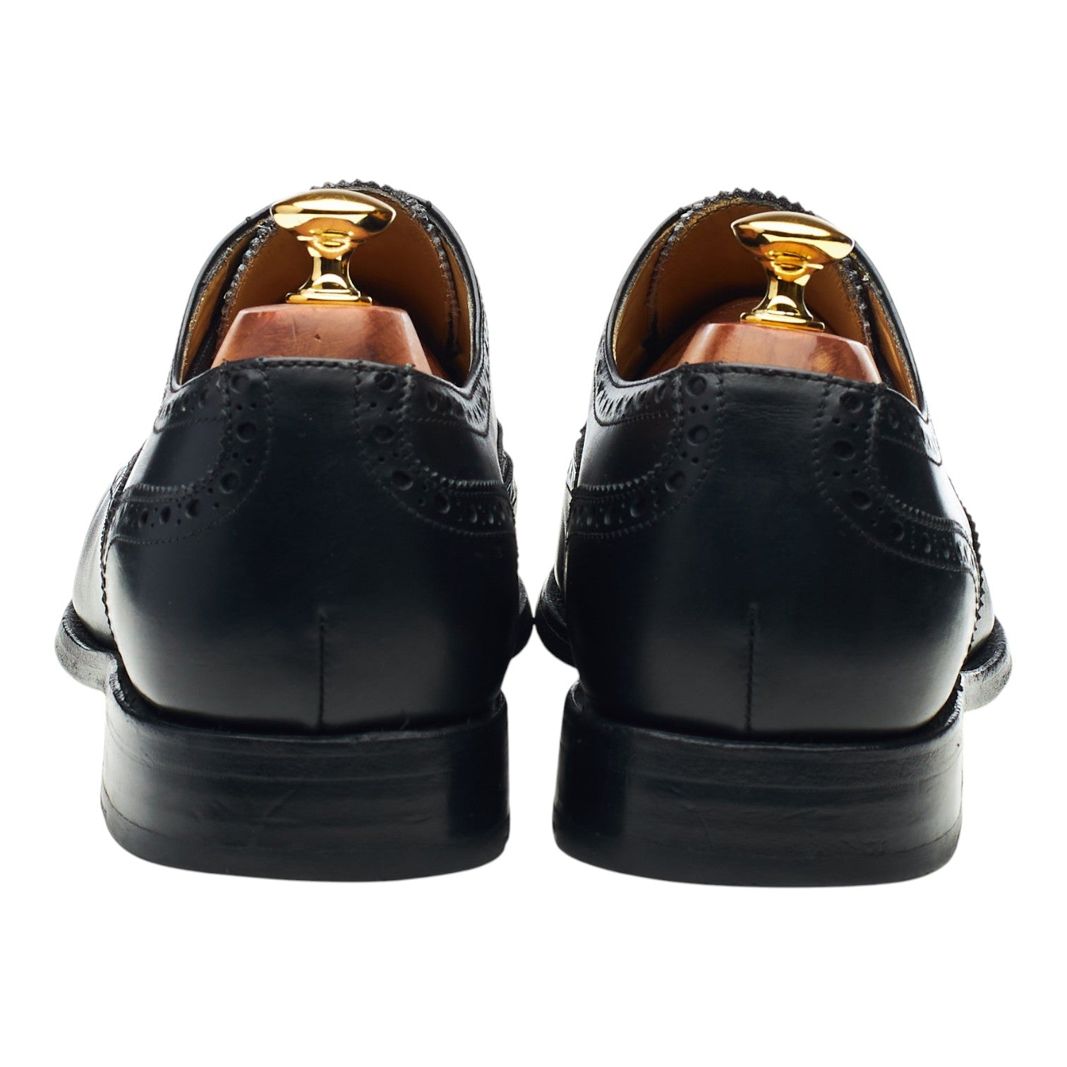 Herring richelieu brogues cuir noir pointure UK 10