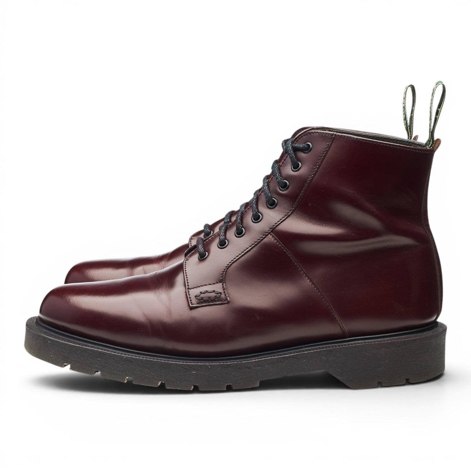Loake Niro bottines cuir bordeaux UK 7 semelle caoutchouc