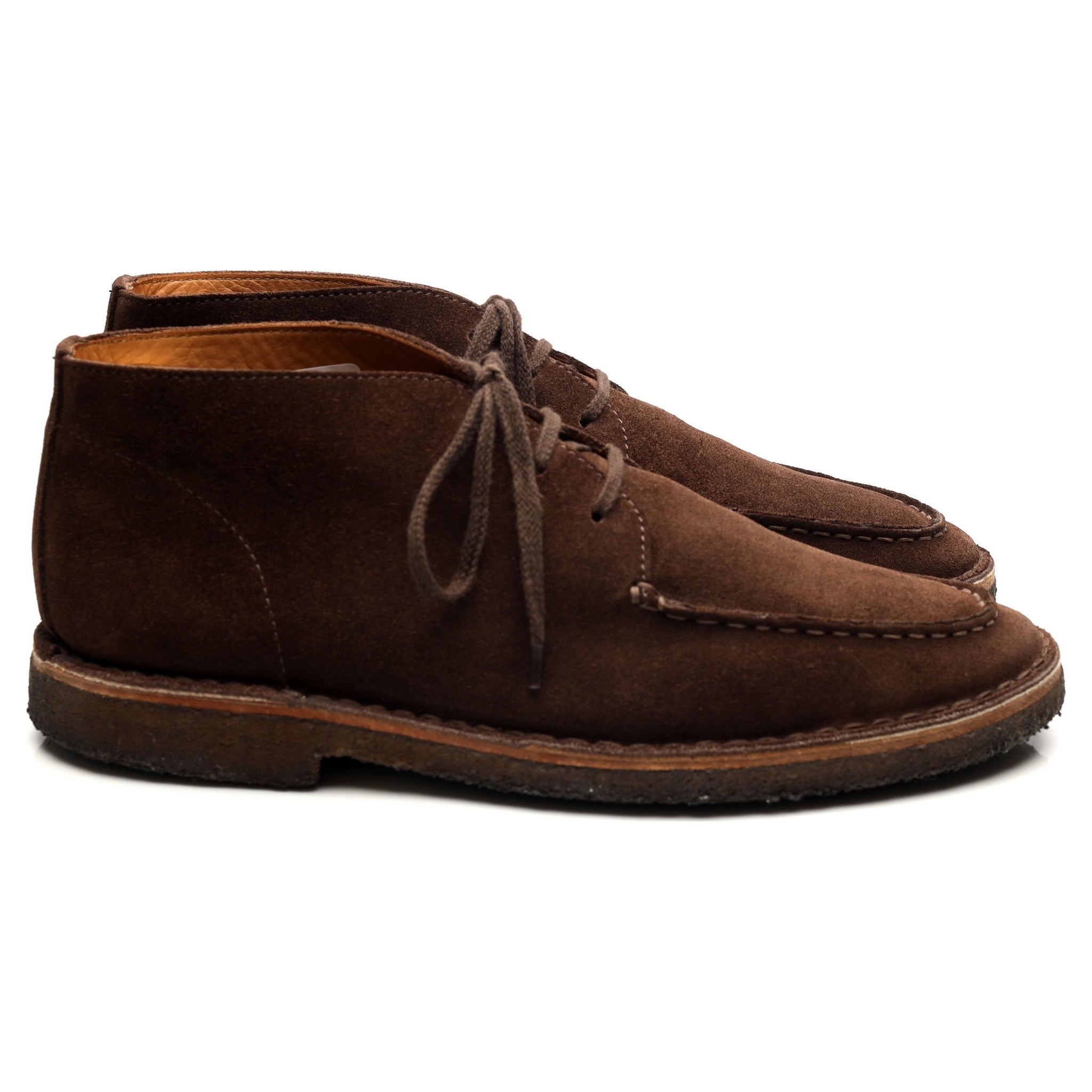 Drake's Crosby boots daim marron UK 9.5