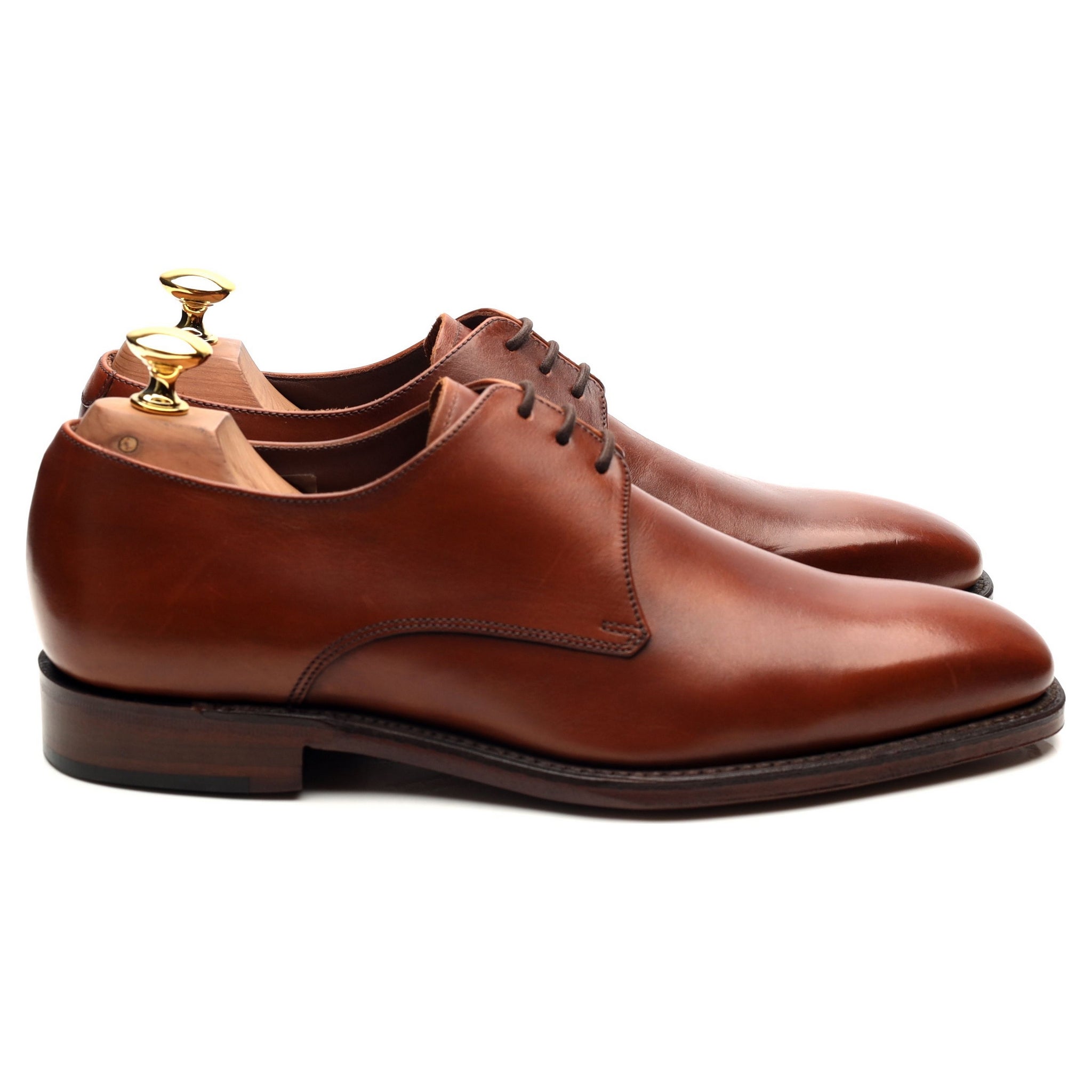 Loake 1880 Cornwall Derby cuir camel UK 6 étroit