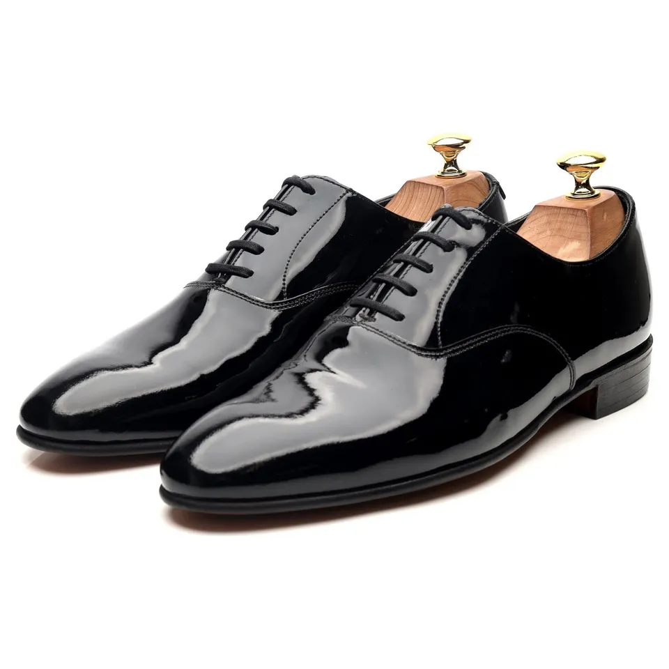 Crockett & Jones Cheam richelieu verni noir UK 8