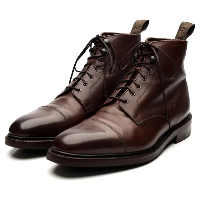 Loake 1880 Roehampton boots cuir marron foncé UK 8,5