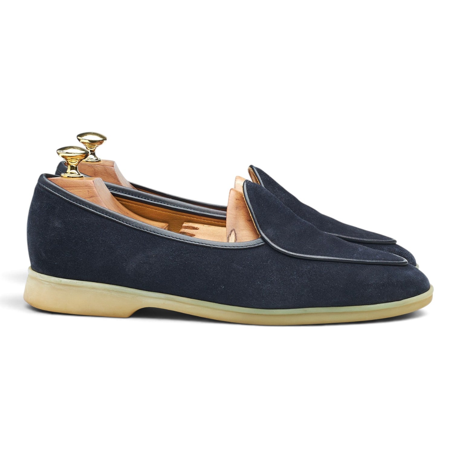 Baudoin & Lange Sagan Stride loafers daim bleu 7.5 UK