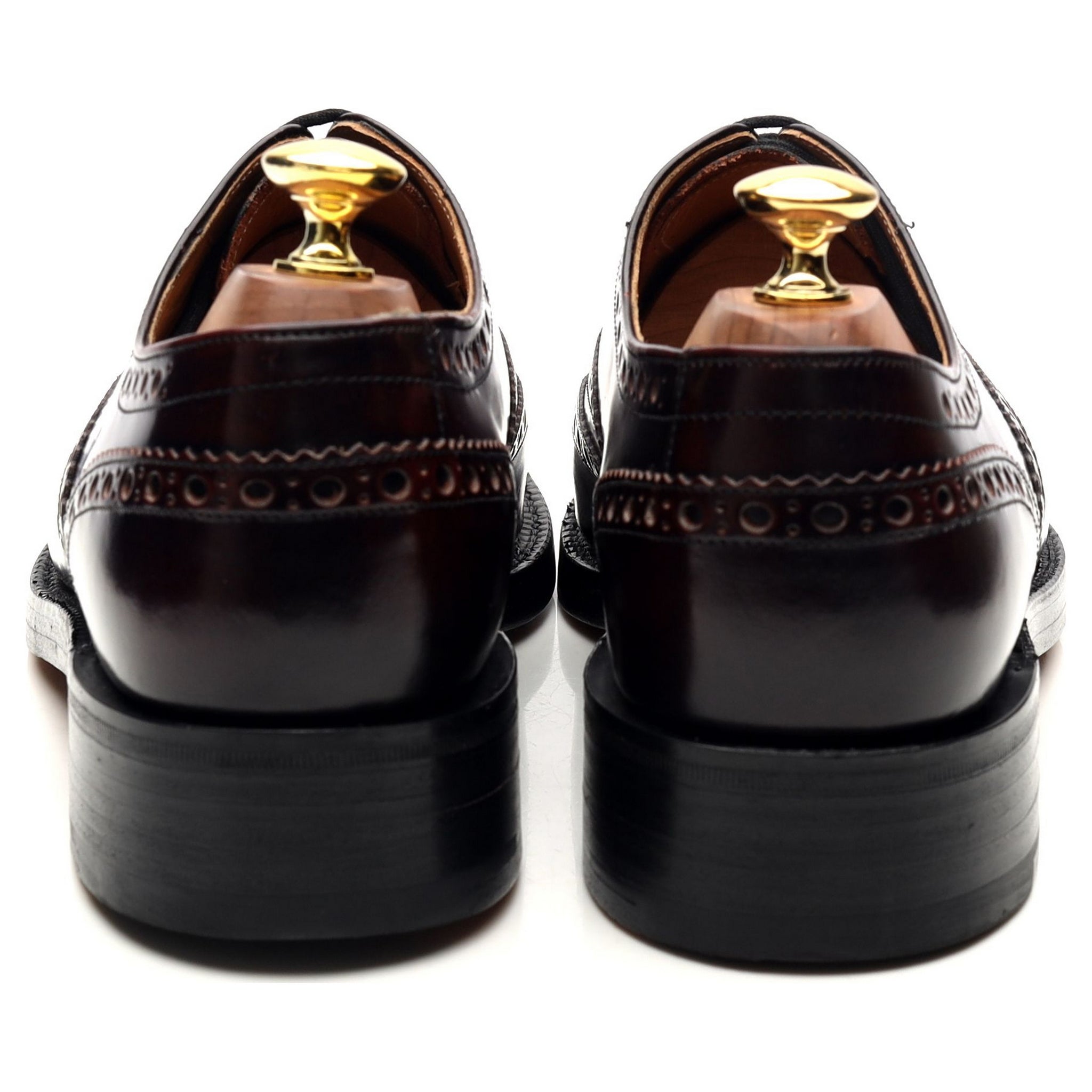 Barker Navarro derbies cuir bordeaux UK 8
