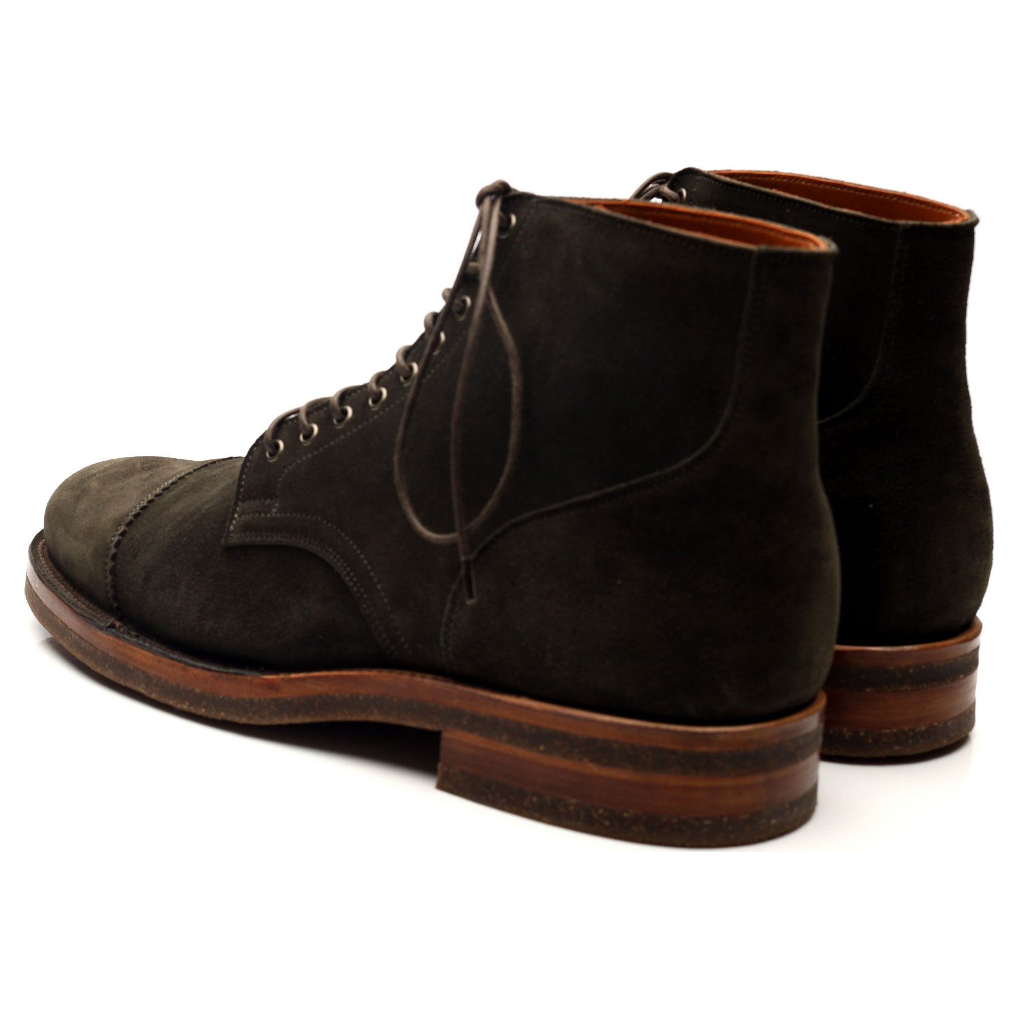 Viberg Service bottines daim vert pointure UK 10