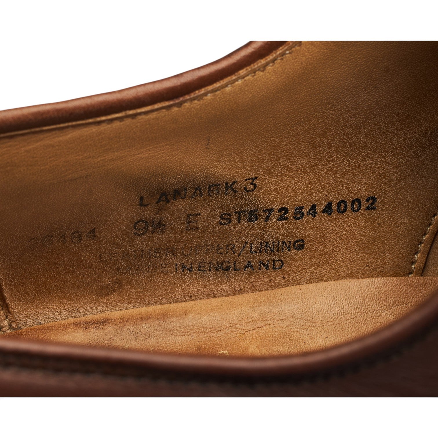 Crockett & Jones Lanark 3 derby cuir marron pointure UK 9.5