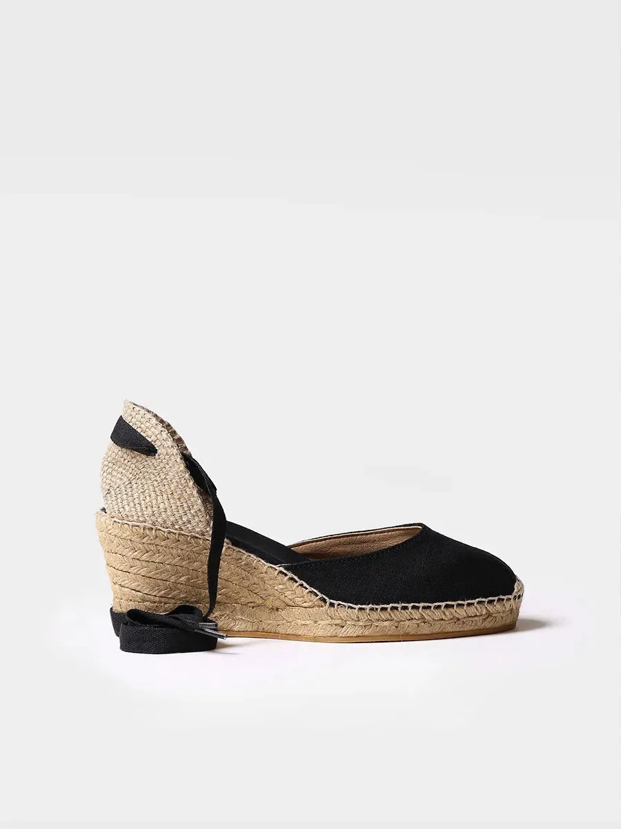 Toni Pons Calonge espadrilles compensées noires
