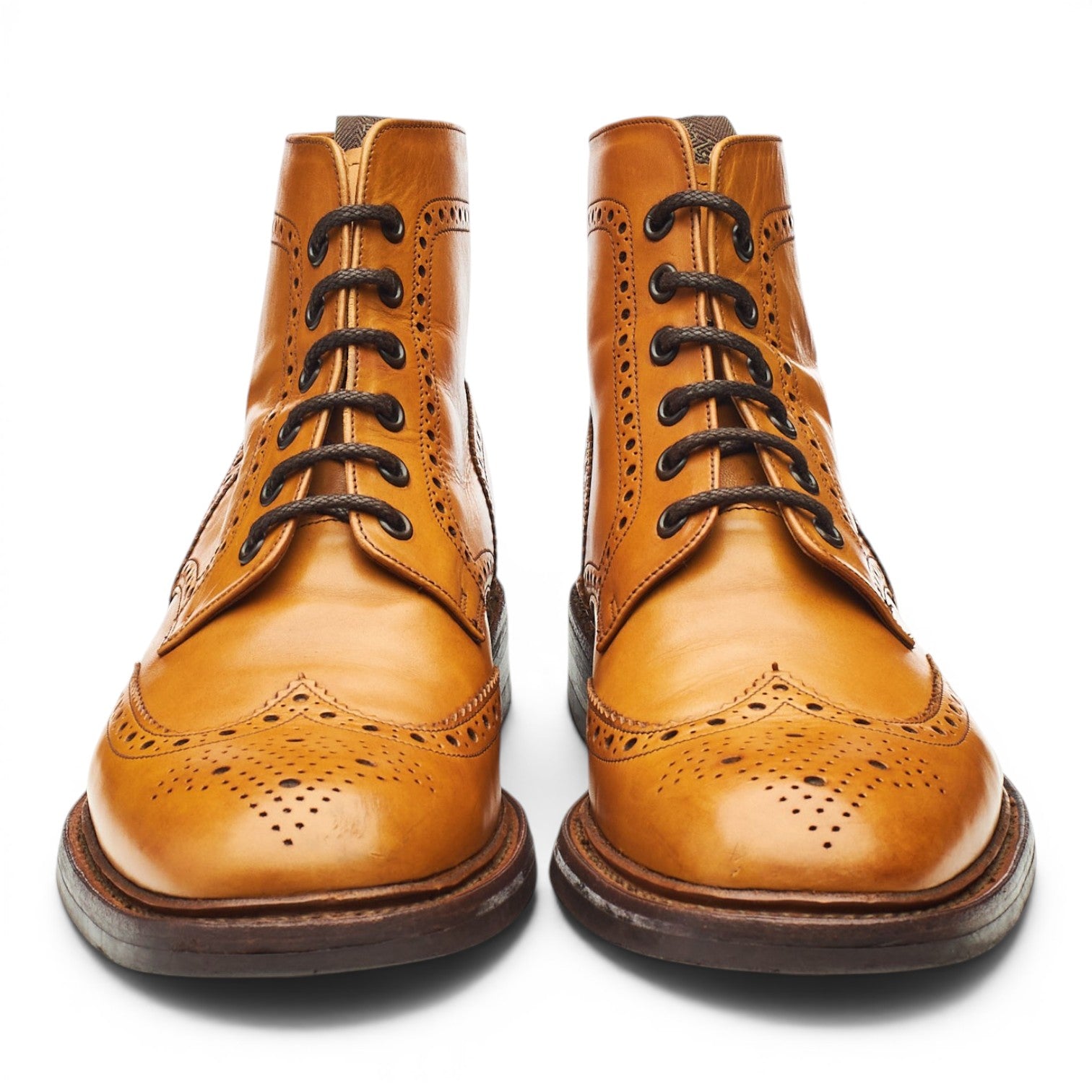 Loake 1880 Burford 2 boots cuir marron UK 8,5 semelle cuir