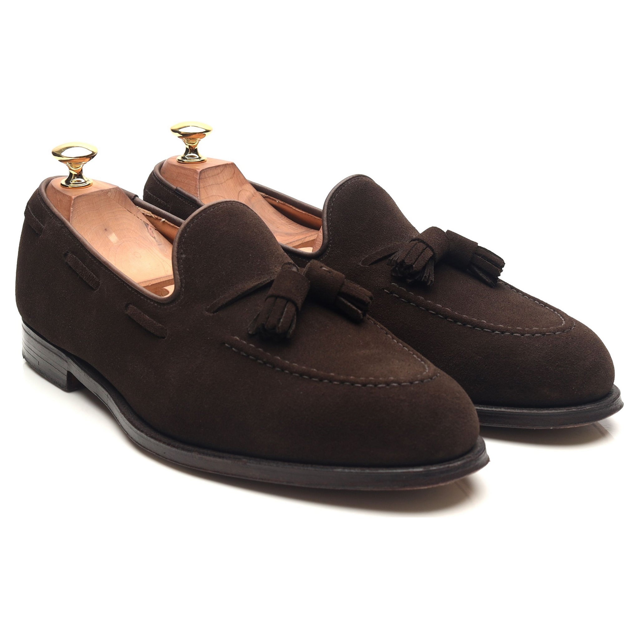 Crockett & Jones Cavendish 2 mocassin daim marron UK 9