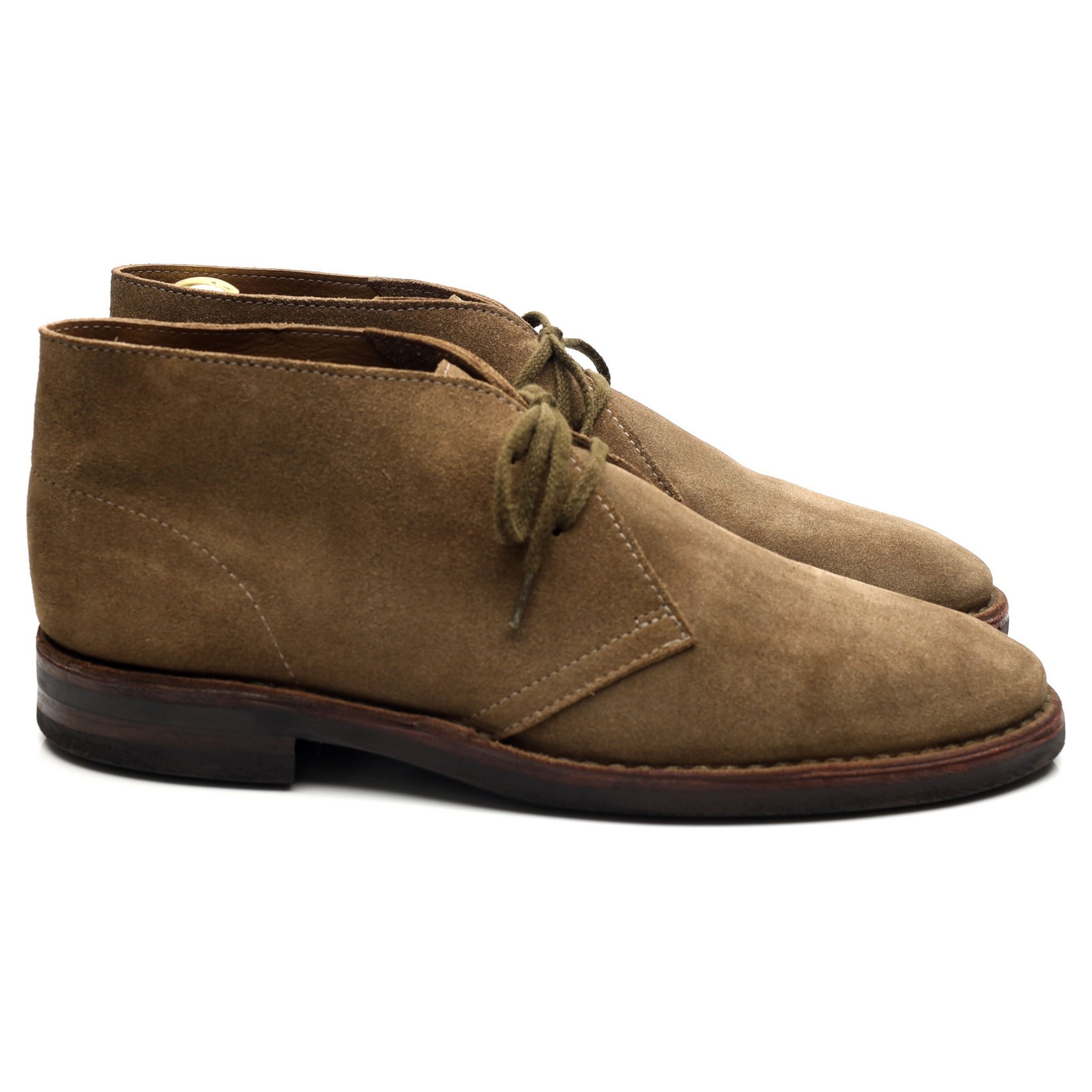 Drake's Clifford boots chukka suède taupe UK 10.5