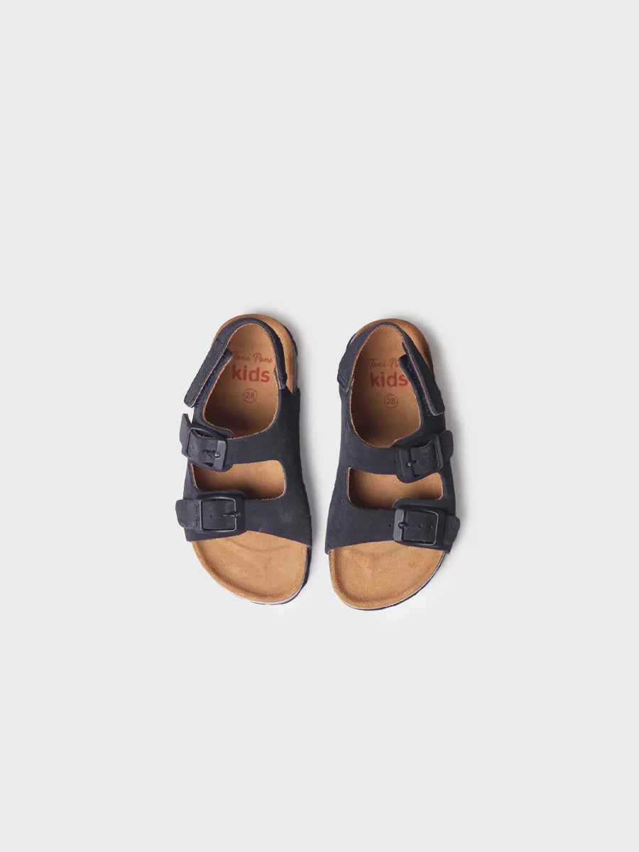 Toni Pons Elliot-QT sandales enfant cuir marine