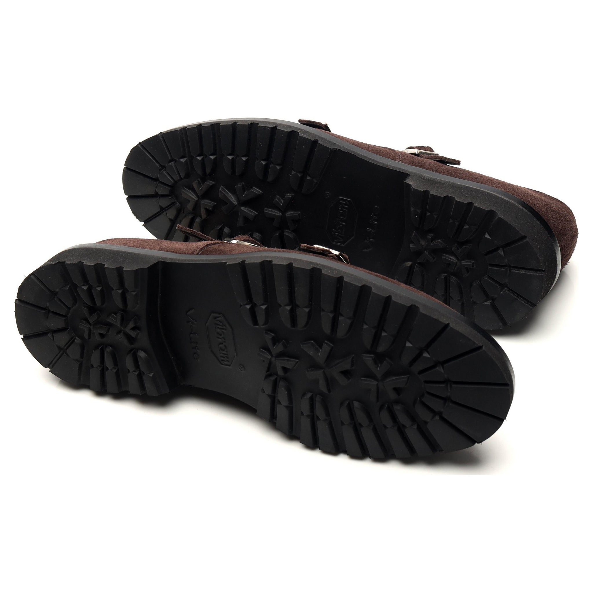 George Cleverley Luke derbys boucle daim marron UK 10.5
