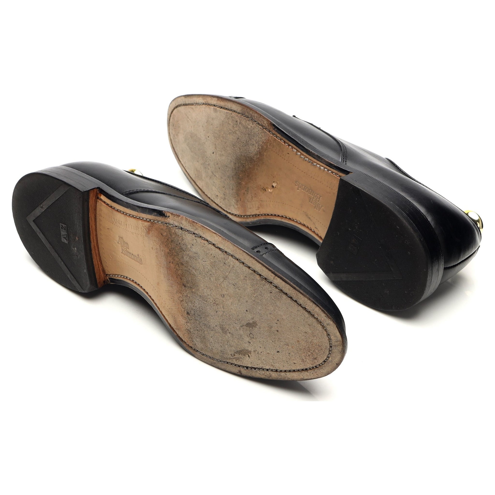 Allen Edmonds Clifton derby cuir noir UK 7 bout droit