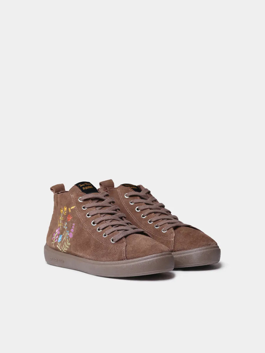 Toni Pons Ordis bottine femme daim fleurs 2 cm