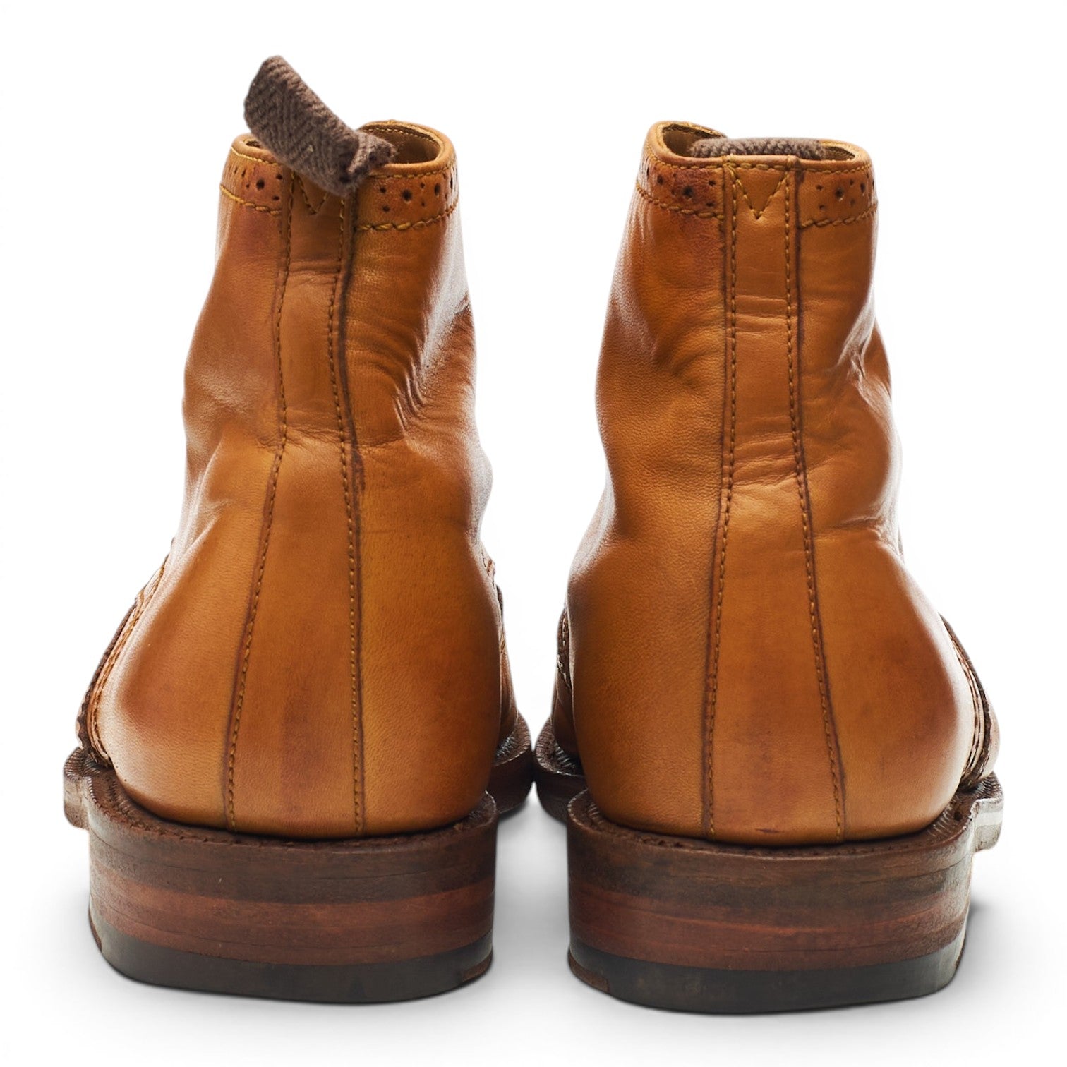 Grenson Sharp bottines brogues cuir camel UK 7