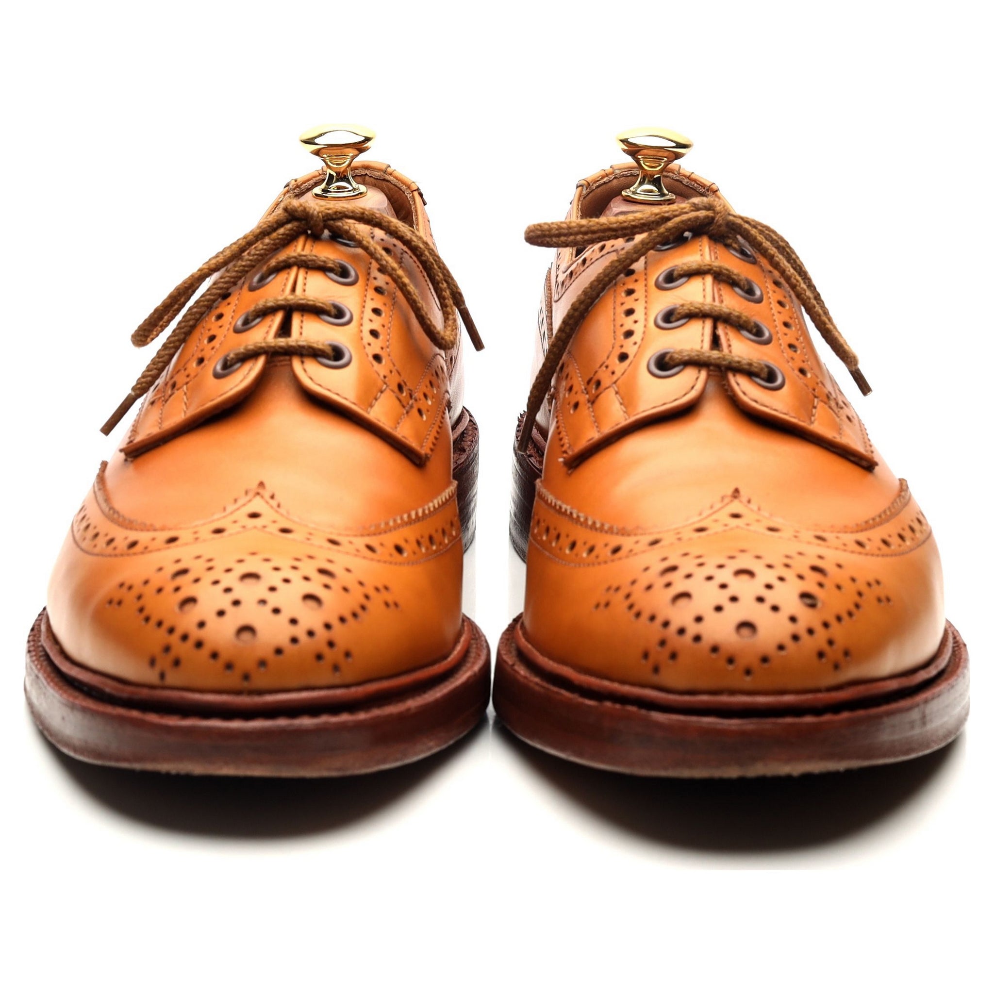Tricker's Bourton derby cuir camel pointure UK 9.5
