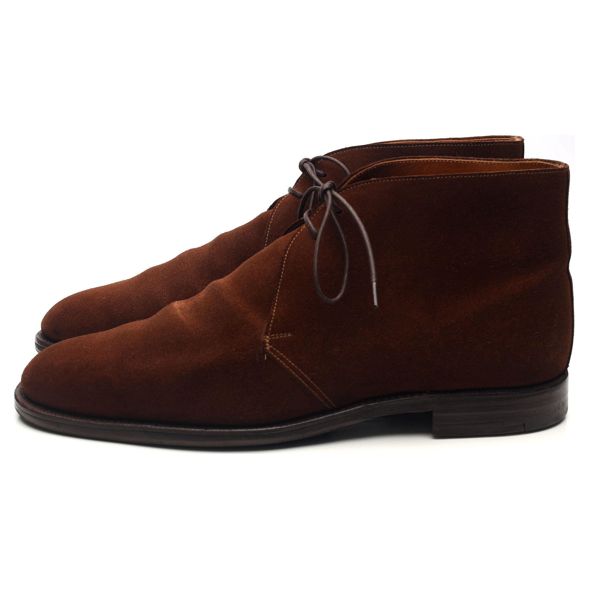 Crockett & Jones Chertsey boots daim marron UK 10.5