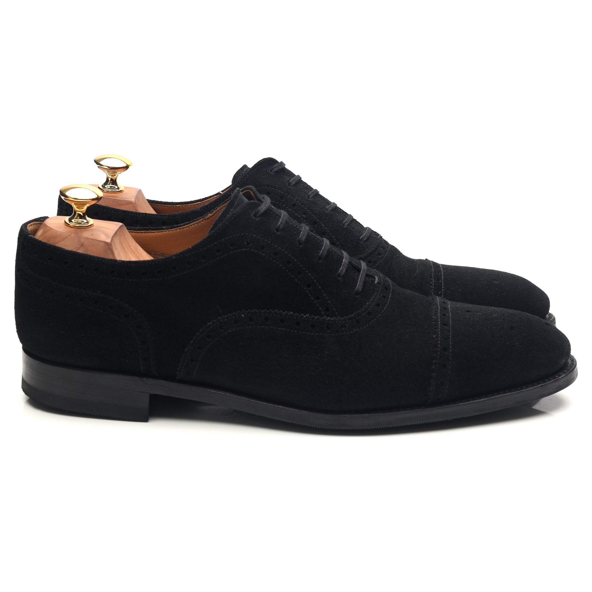 J.FitzPatrick Wenatchee oxford daim noir UK 10
