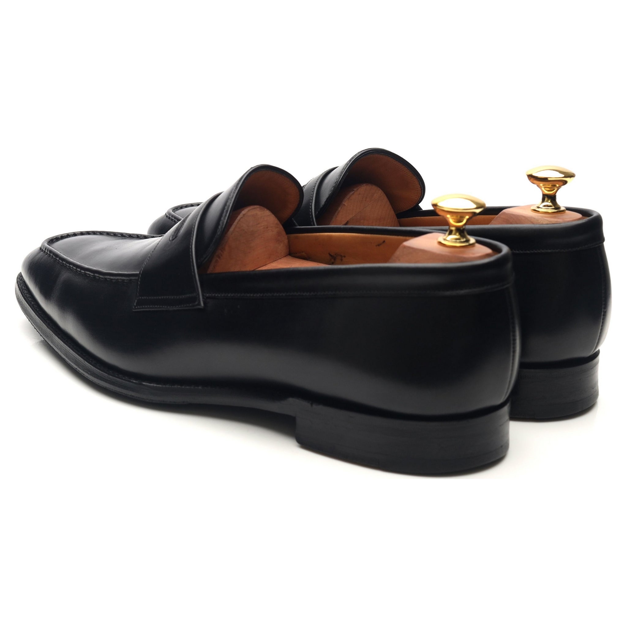 Gieves & Hawkes Mocassins Penny Cuir Noir UK 9.5