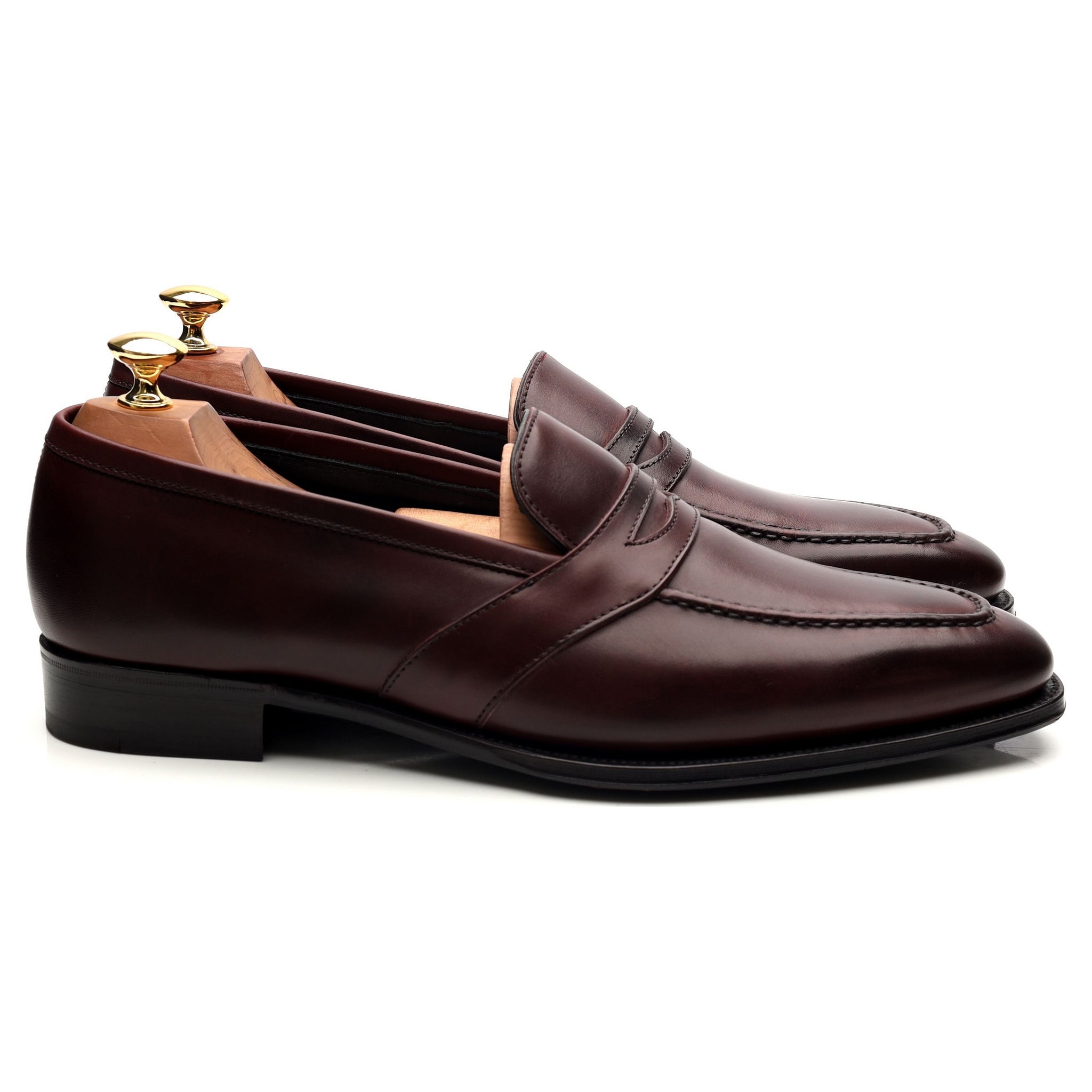 George Cleverley Kingsman mocassin cuir bordeaux 9 UK