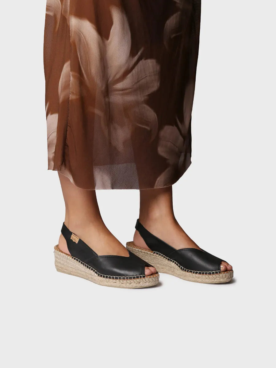 Toni Pons Bernia-P espadrille compensée cuir 5 cm